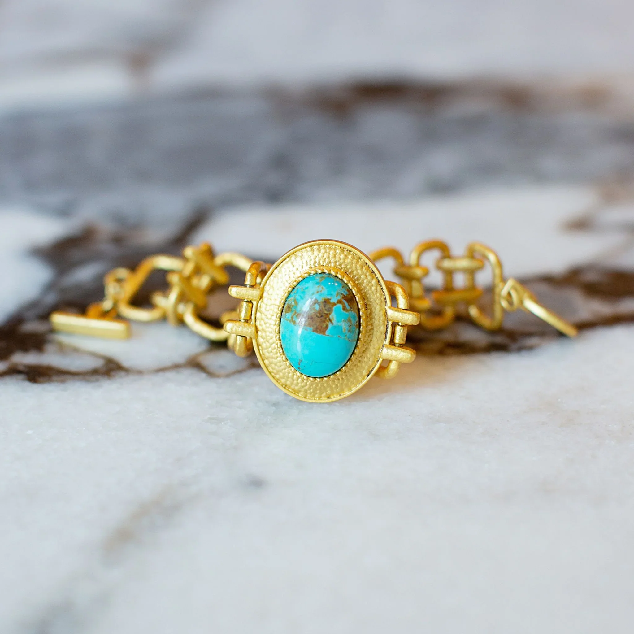 Christina Greene Meet Me in Mykonos Chain Bracelet - Turquoise - Image 4