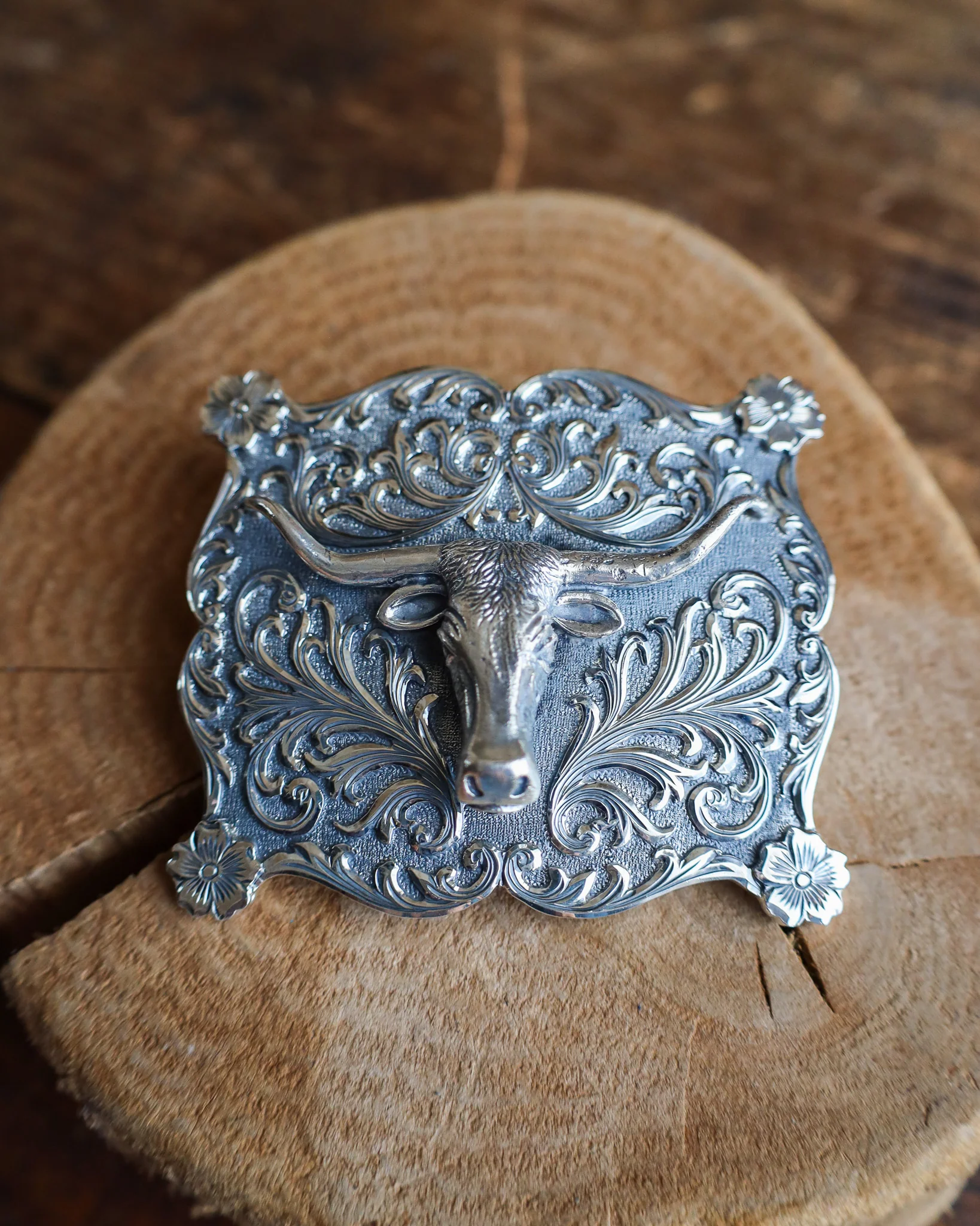 MAVERICK EXCLUSIVE VOGT LONGHORN CAST SCROLLS BUCKLE - Image 6