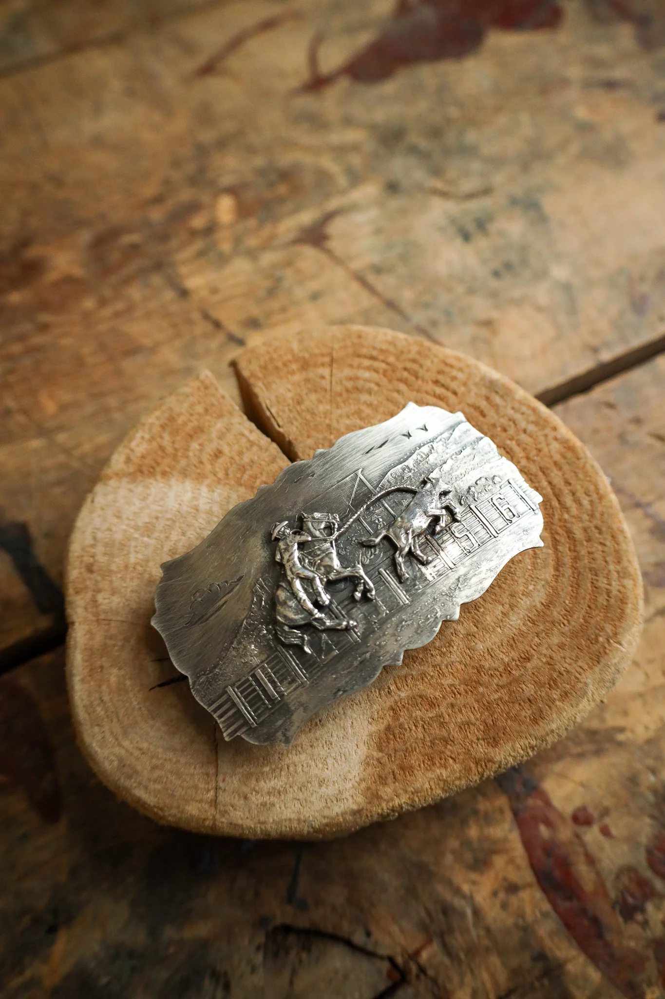 Comstock Heritage Calf Roper At The Rodeo Buckle - Image 3