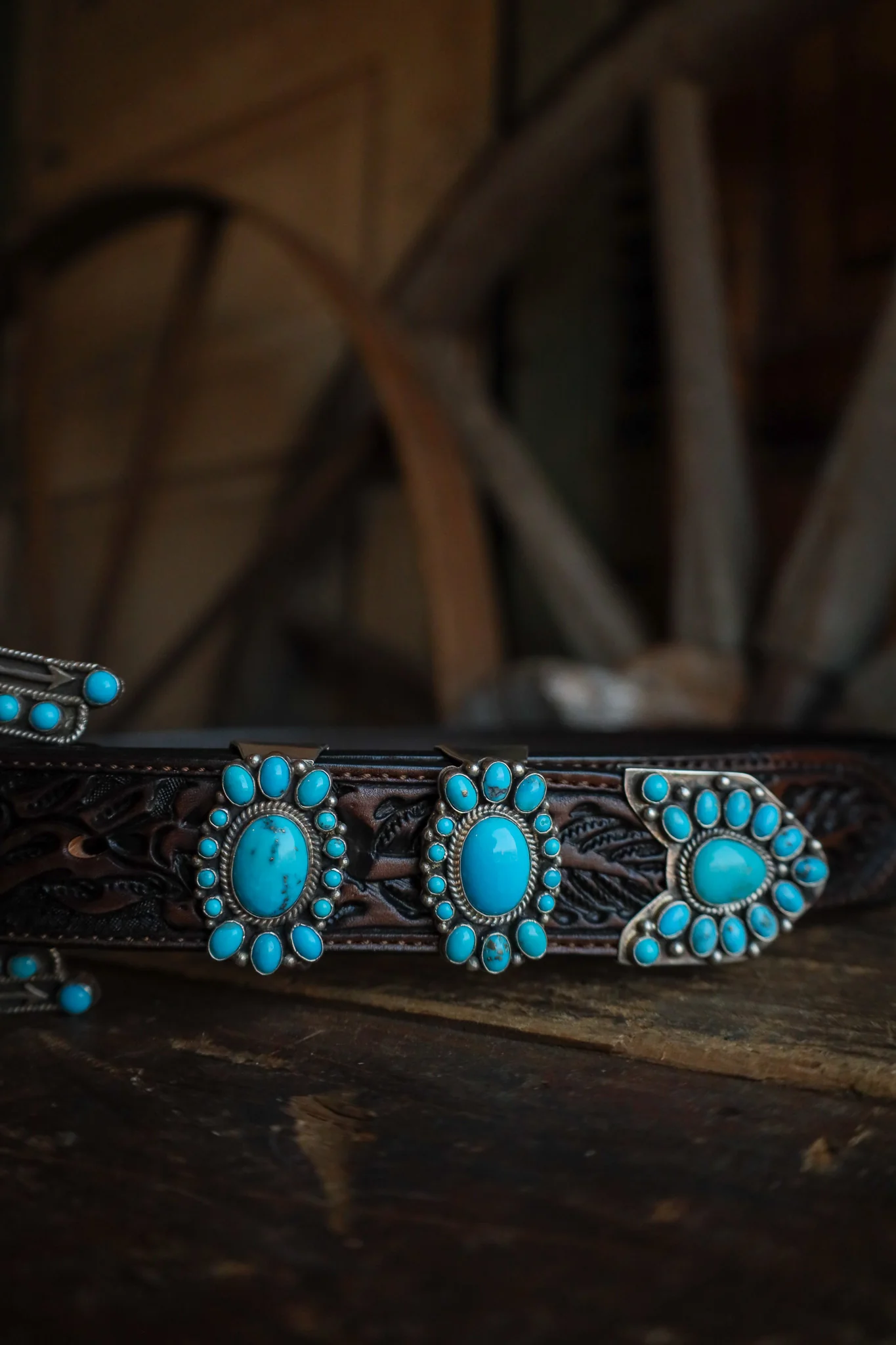 Sleeping Beauty Turquoise 4 Piece Buckle Set - Image 3
