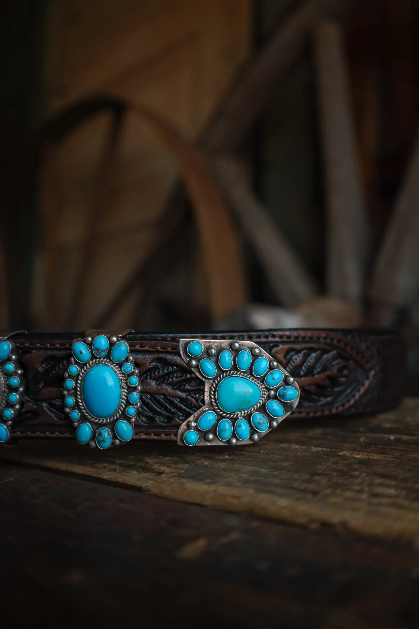 Sleeping Beauty Turquoise 4 Piece Buckle Set - Image 4