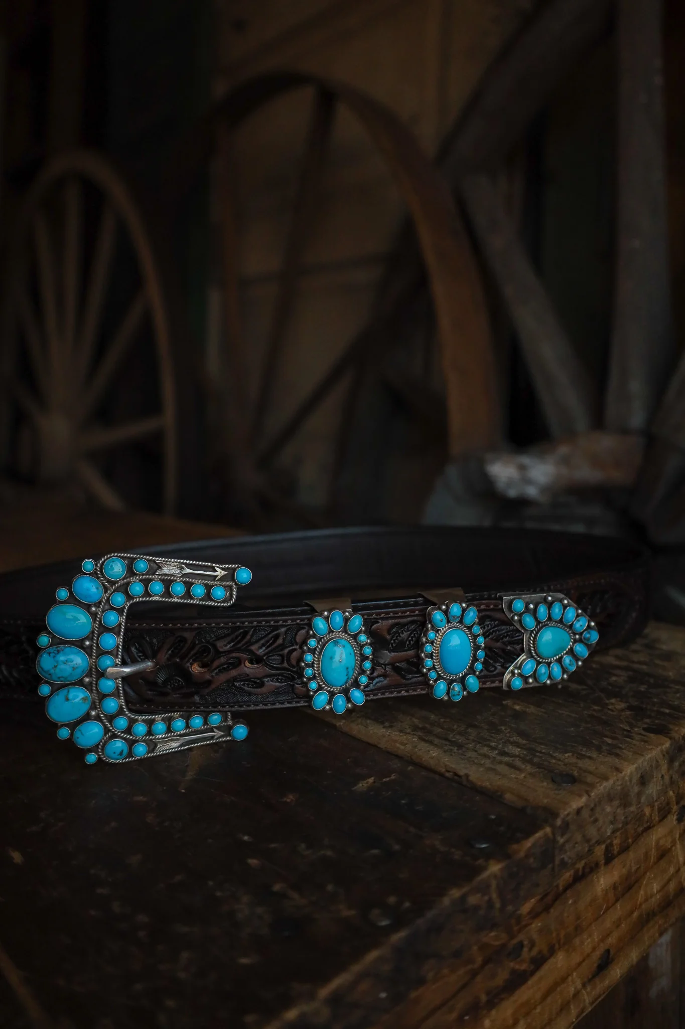 Sleeping Beauty Turquoise 4 Piece Buckle Set - Image 5