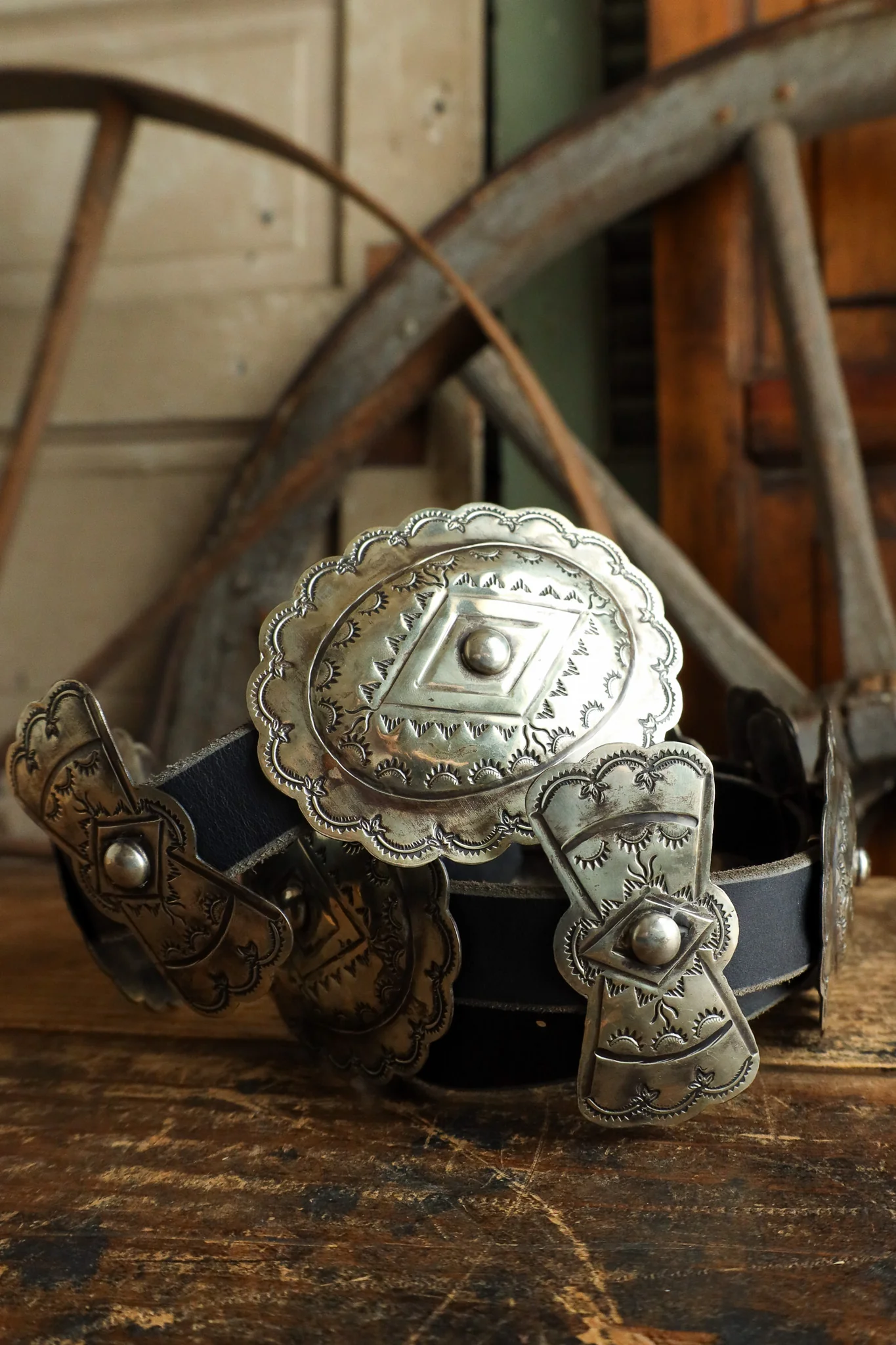 Oval and Butterfly Concho Belt