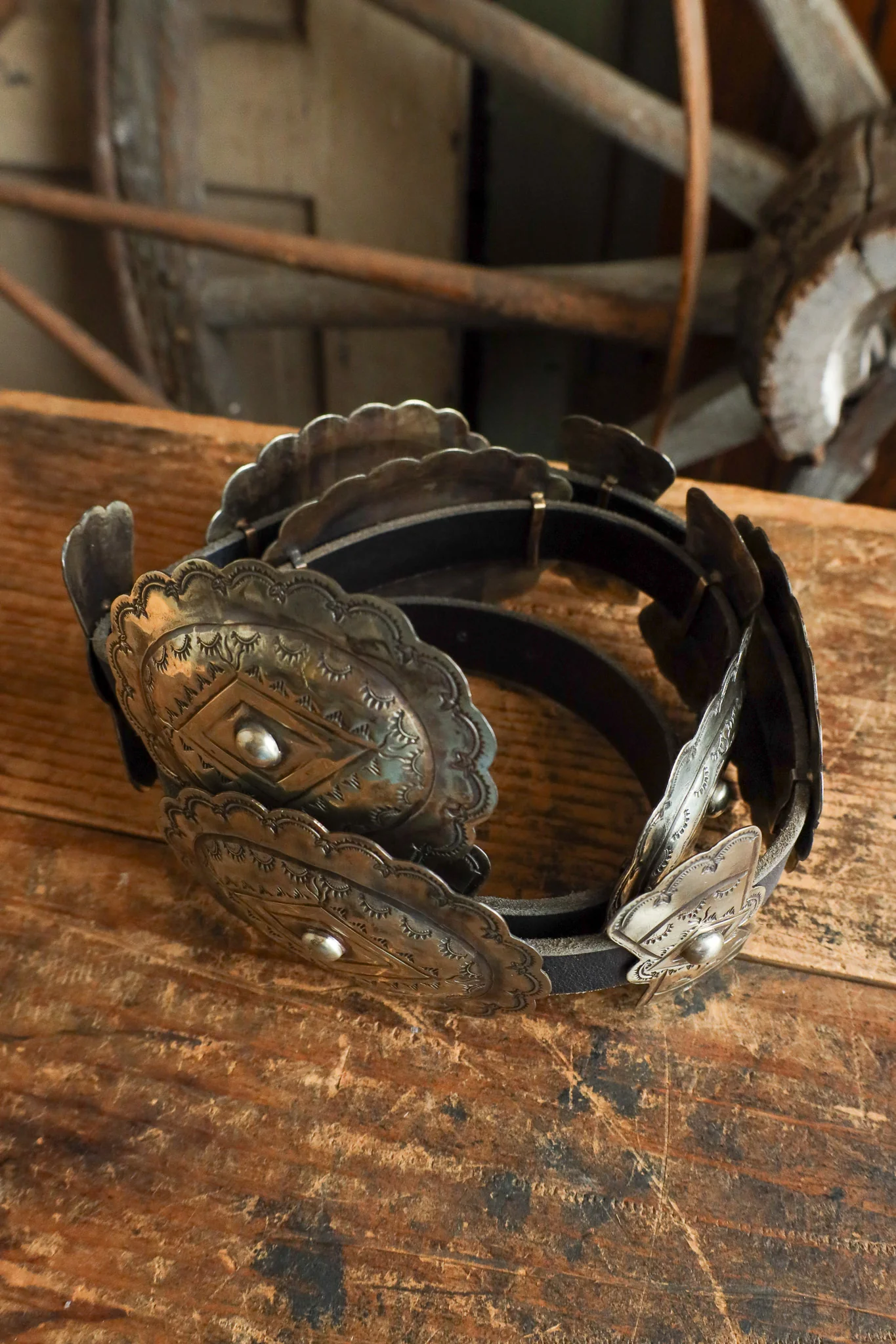Oval and Butterfly Concho Belt - Image 3