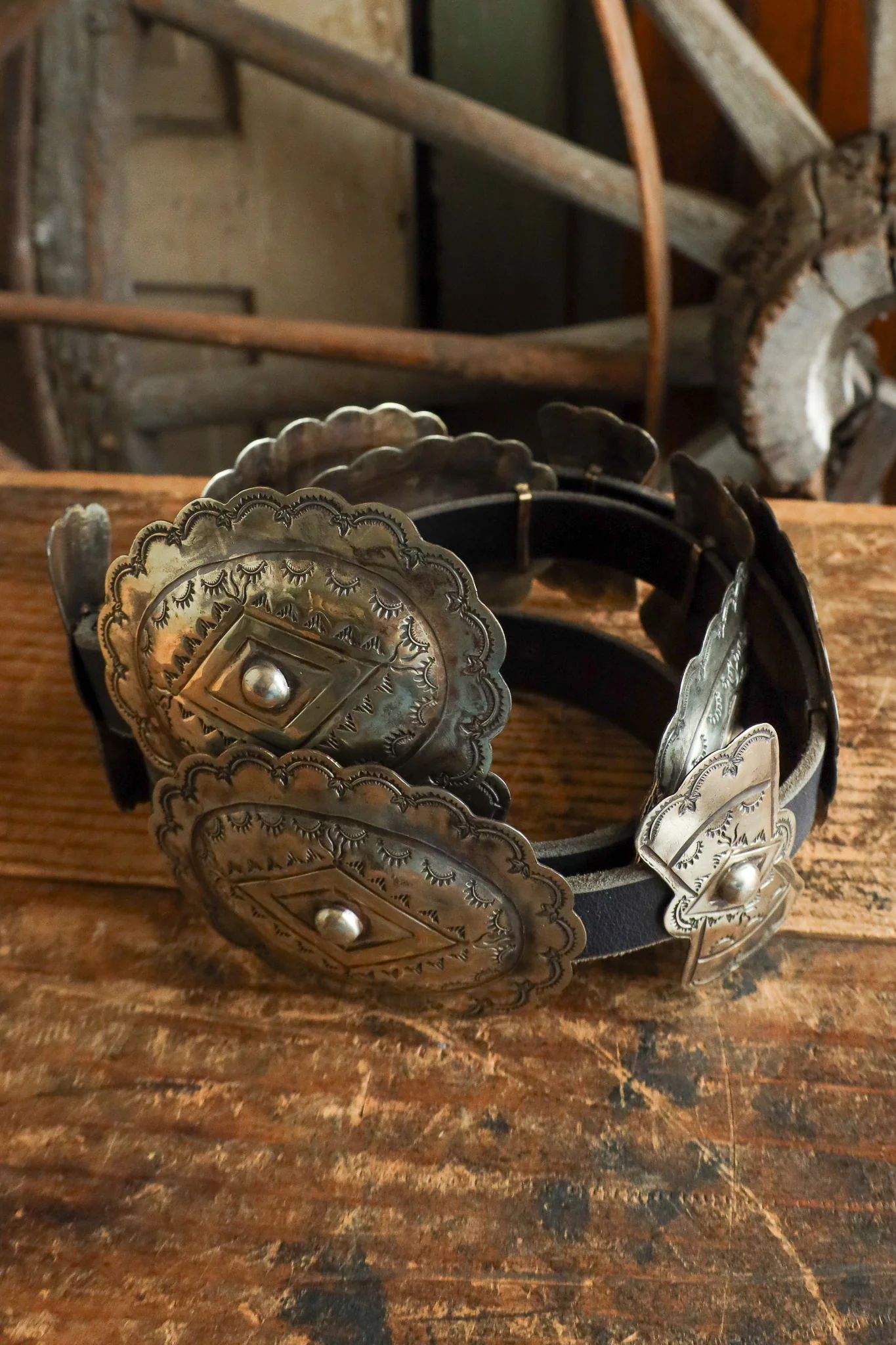 Oval and Butterfly Concho Belt - Image 6