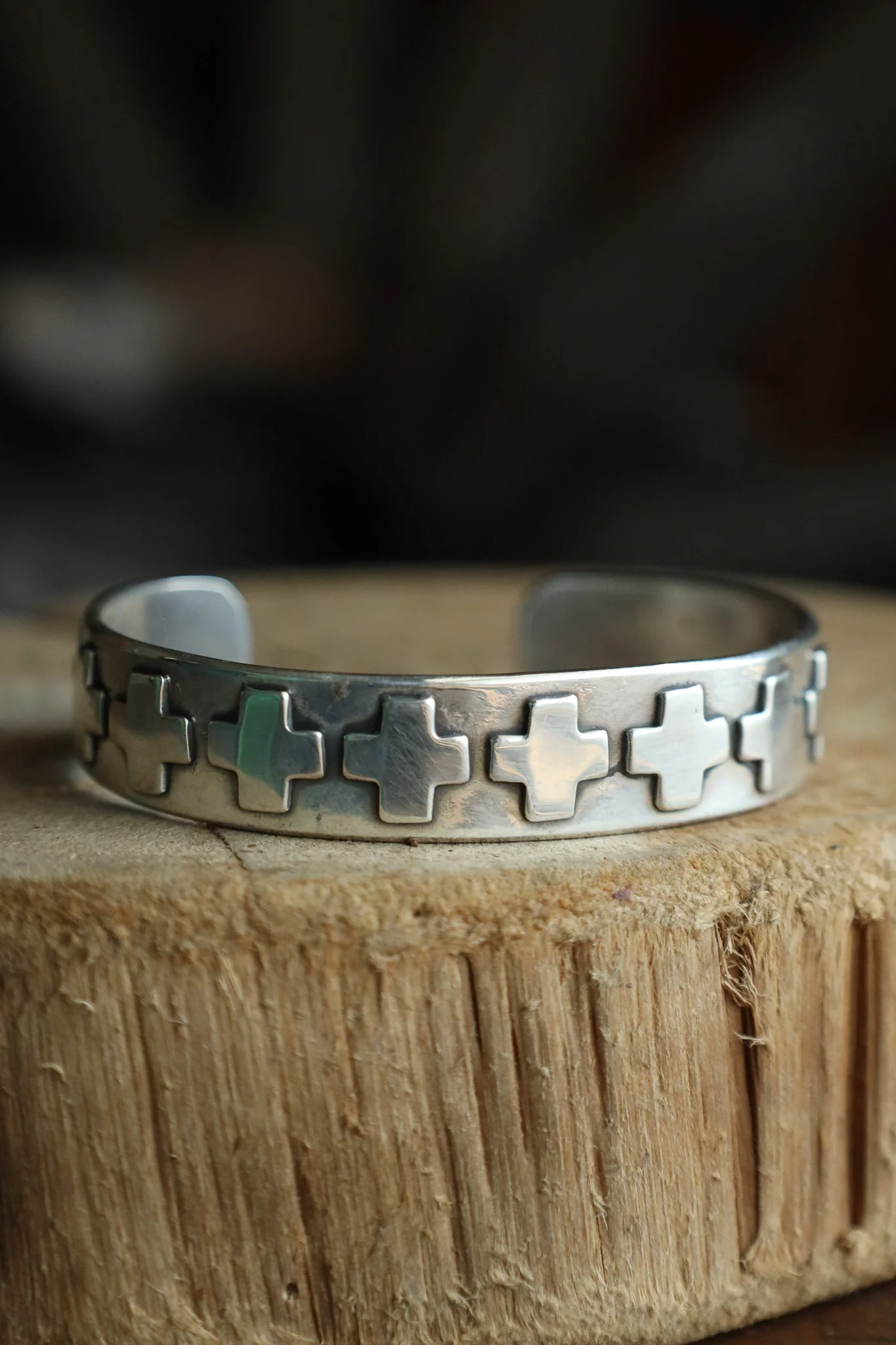 Peyote Bird Dennis Hogan Positivity Crosses Cuff