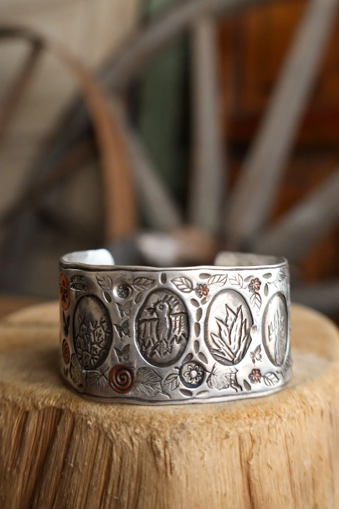 Margaret Sullivan Silver and Copper Window Cuff