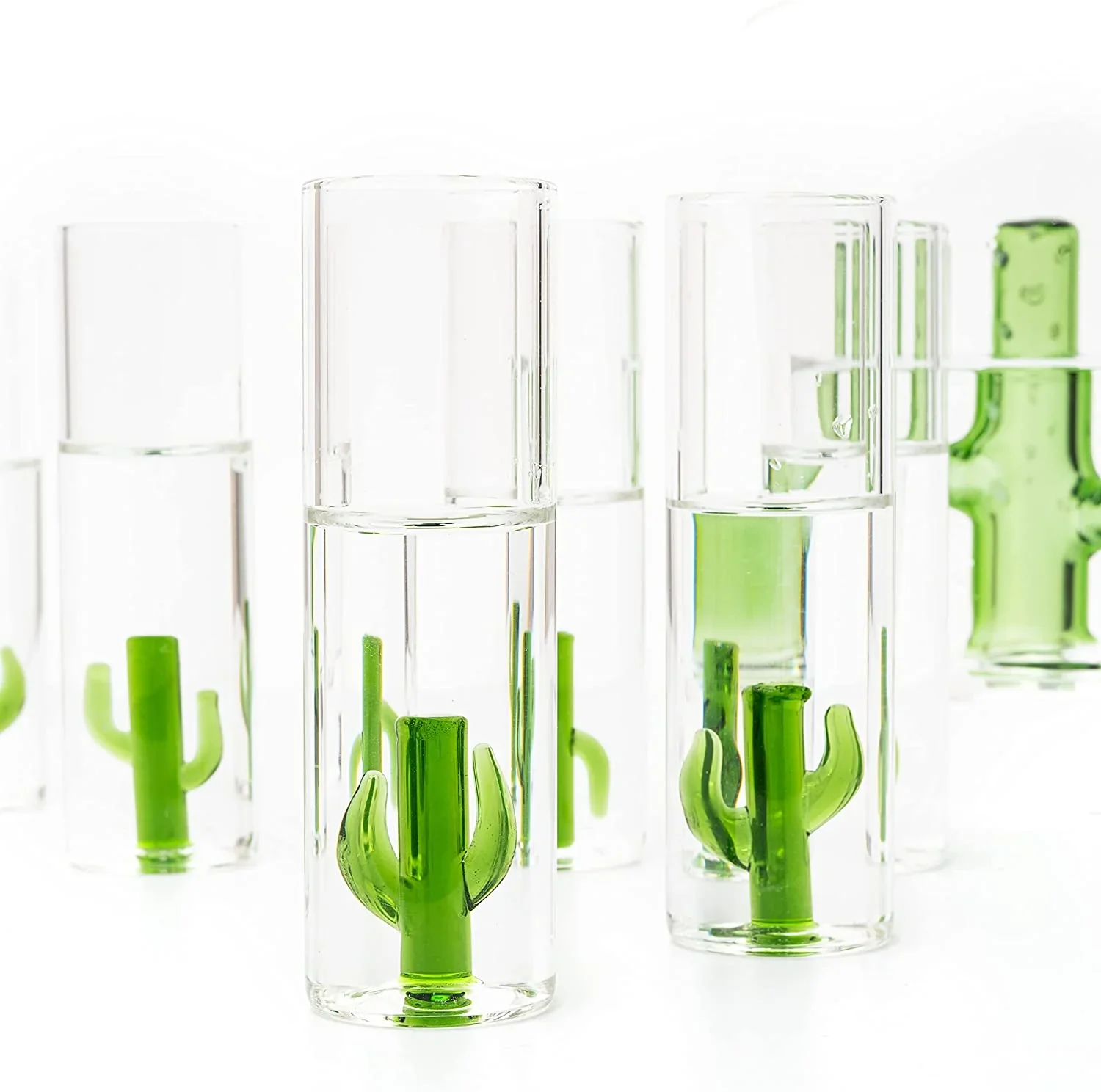 THE WINE SAVANT Tequila Decanter Set with Cactus Decanter and 6 Cactus Shot Glasses Set - Image 5