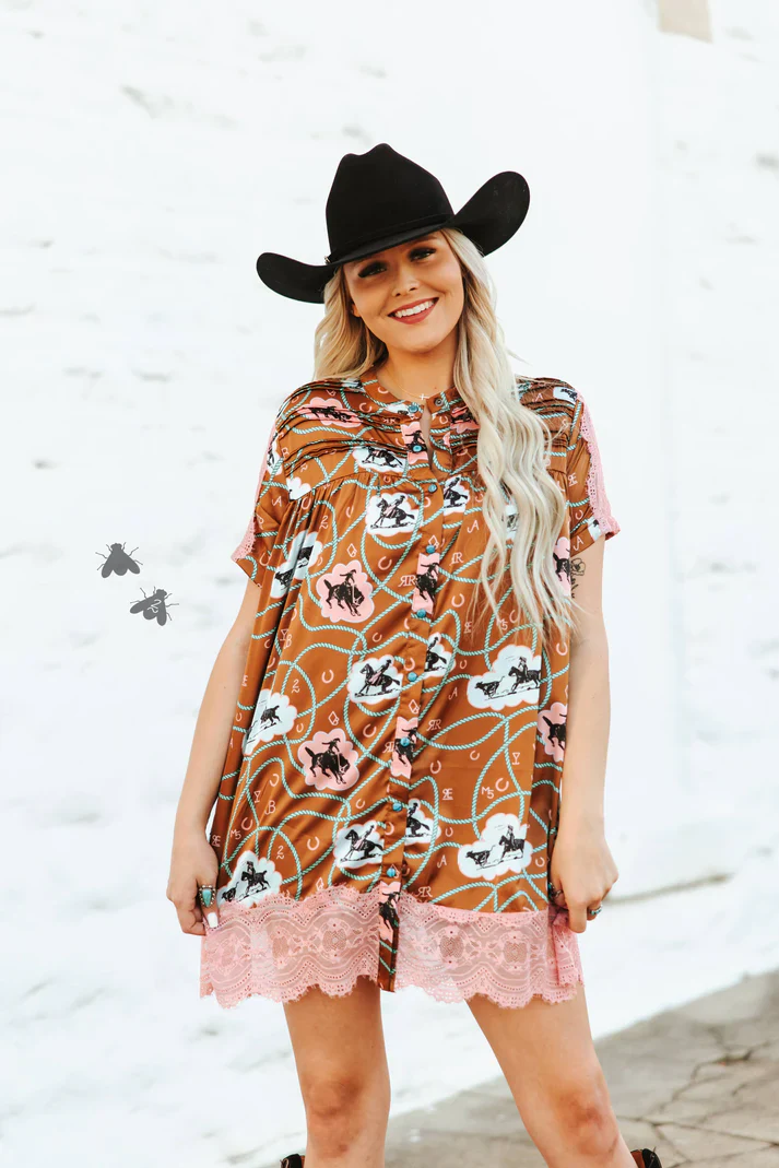 2 Fly Co. Blushin Bronco Mini Dress - Image 5