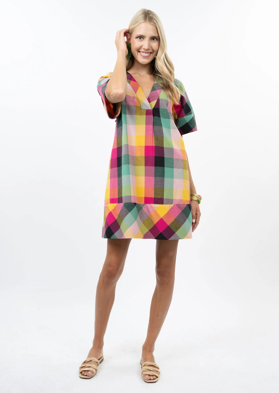 Uncle Frank Checked Shift Dress - Image 3