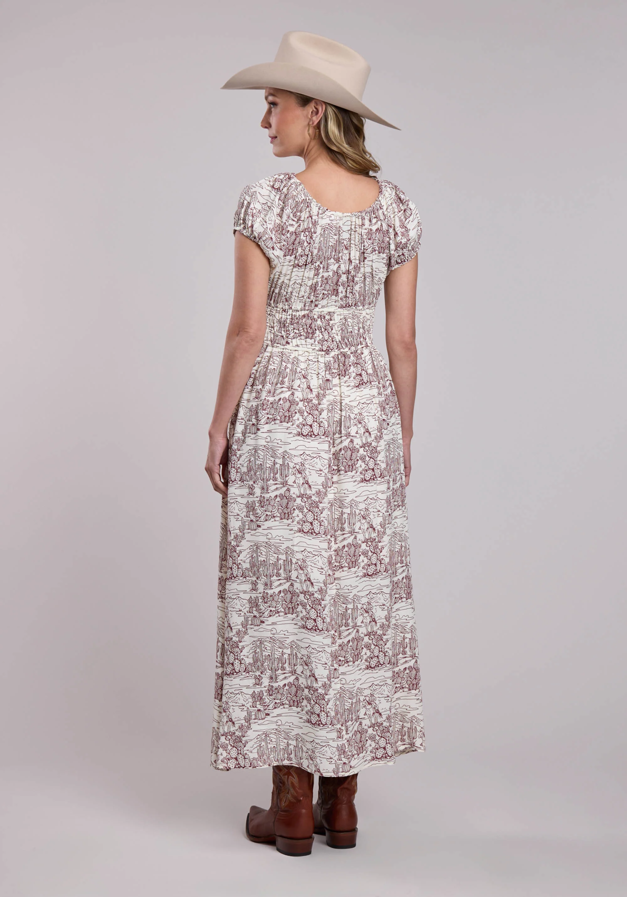 Stetson Short Sleeve Desert Cream Dress - Image 3