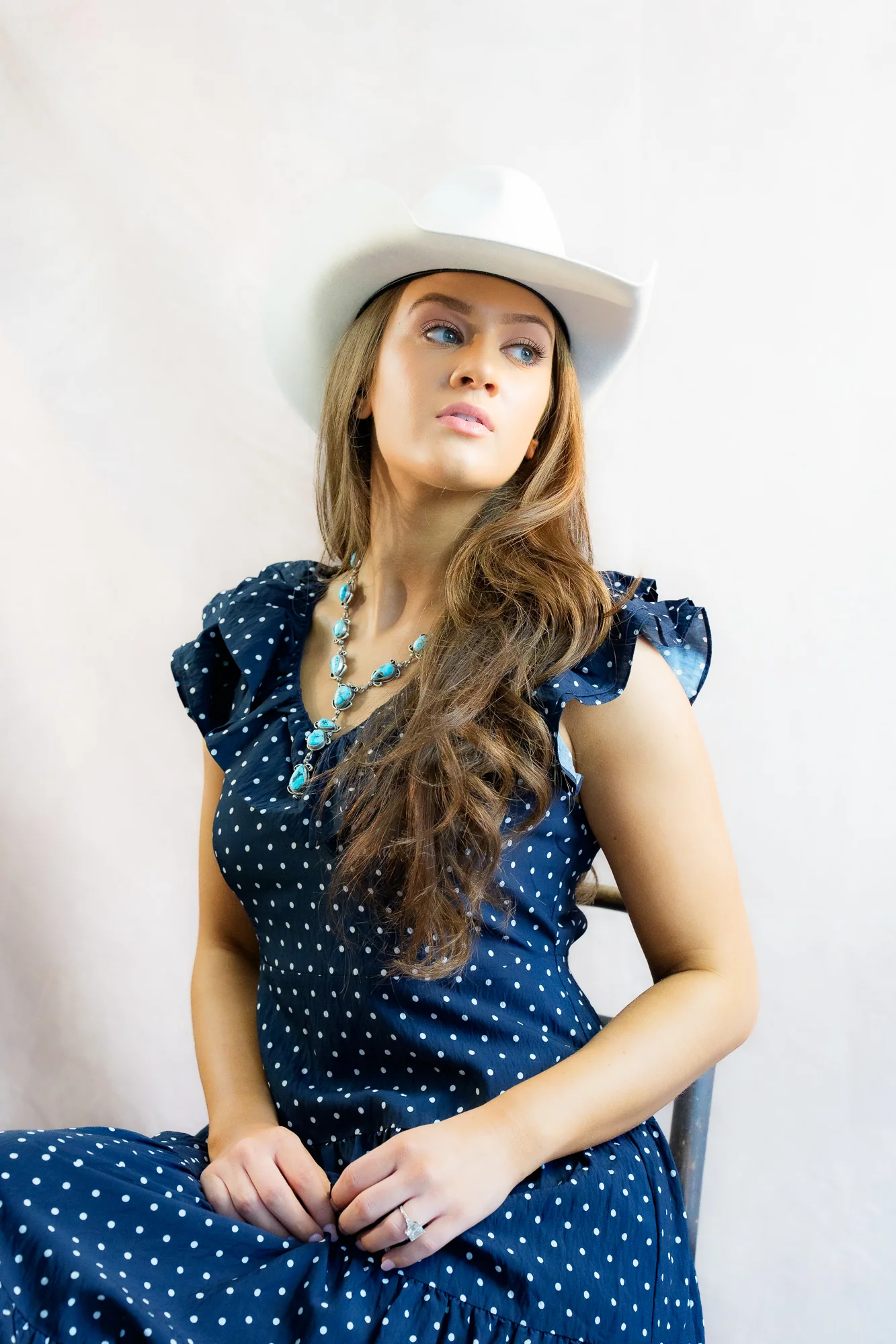 THML Flutter Sleeve Polka Dot Dress - Image 3