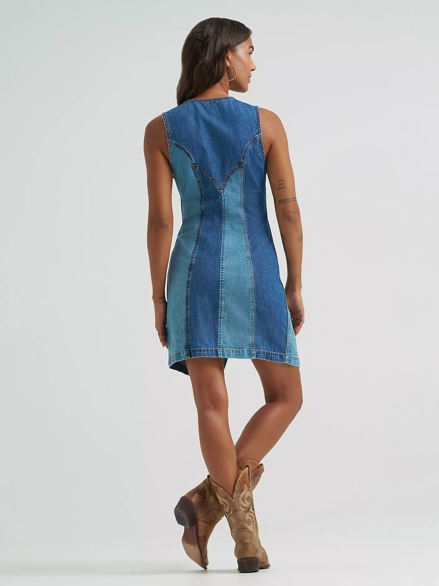 Wrangler Patchwork Vest Dress - Image 3
