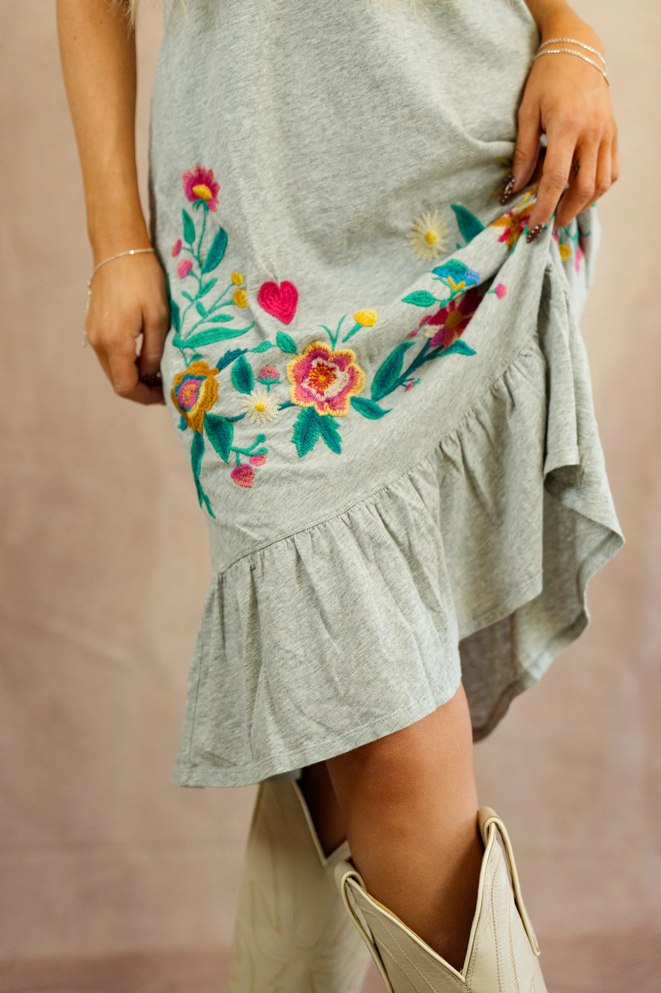 Johnny Was Ruffle Hem Knit Midi Dress - Image 3