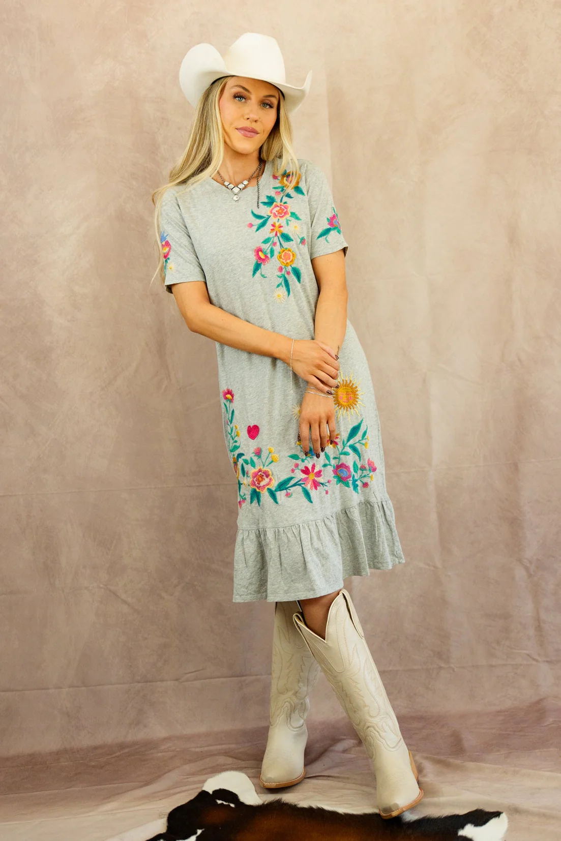 Johnny Was Ruffle Hem Knit Midi Dress - Image 9