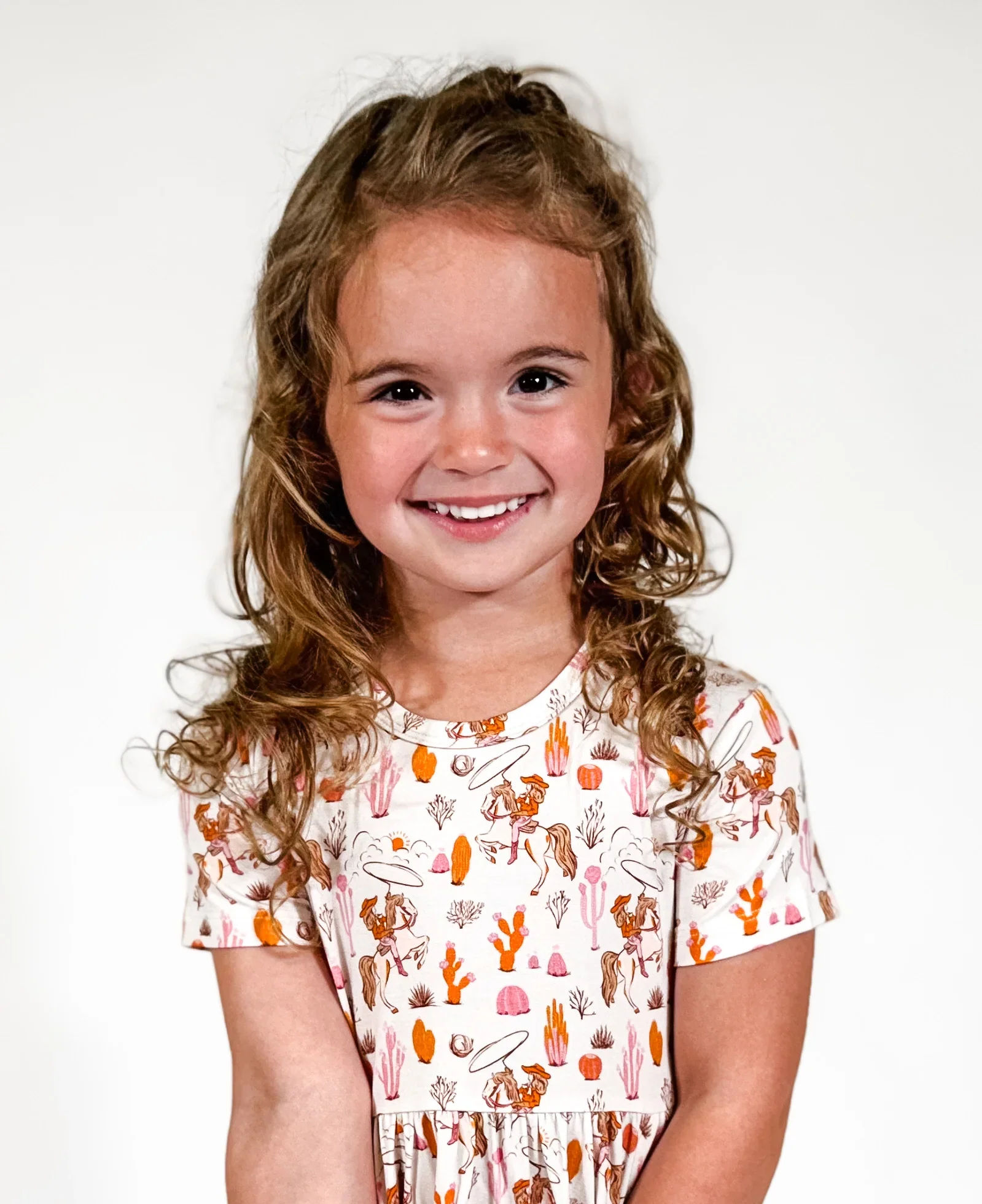 Goosies SS Dress - Saddle Up, Cowgirl