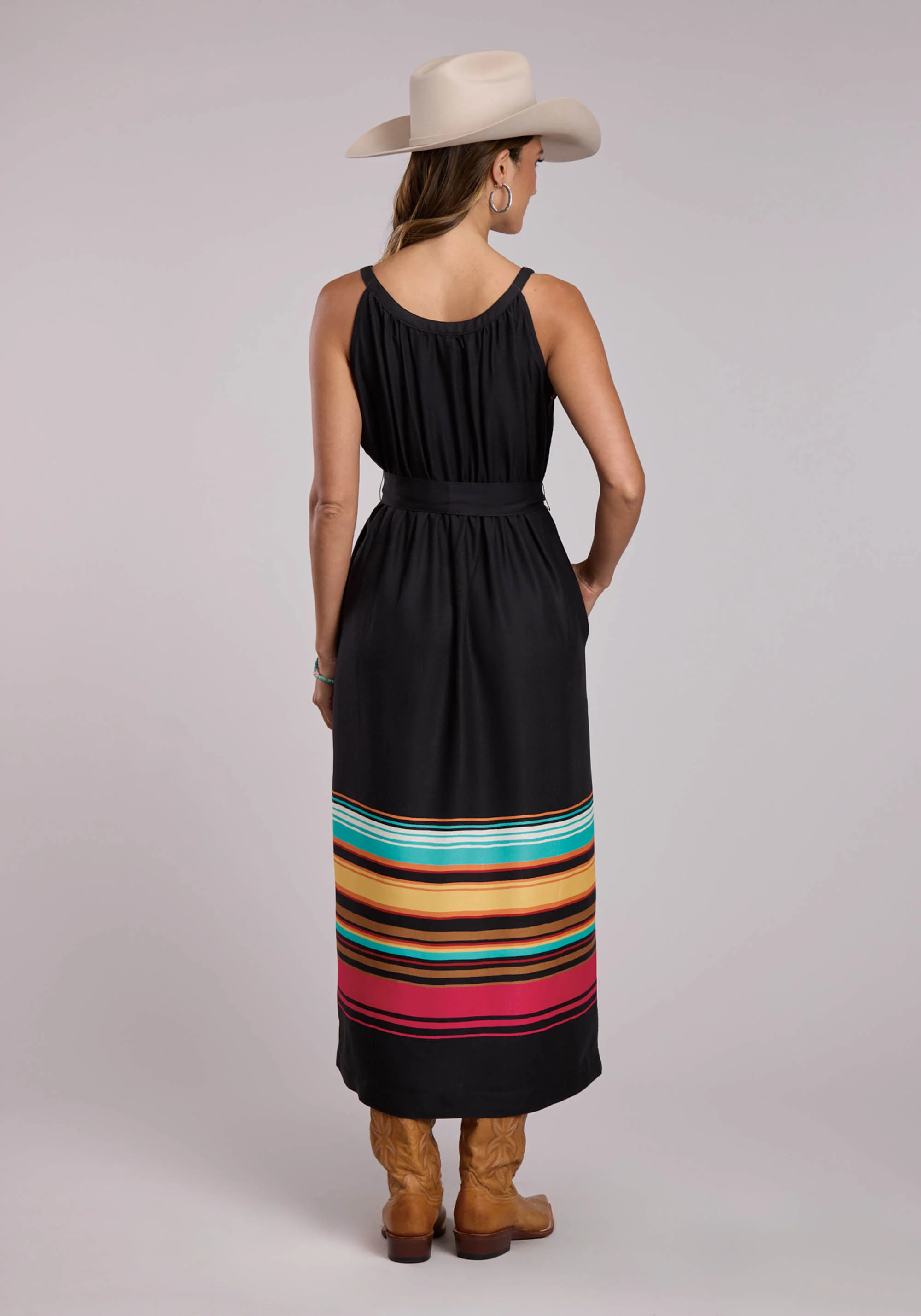 Stetson Stripe Border Sleeveless Dress - Image 3