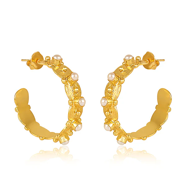CHRISTINA GREENE HONEYSUCKLE PEARL EARRING - Image 3