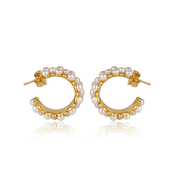 CHRISTINA GREENE SEA SALT PEARL EARRING - Image 4