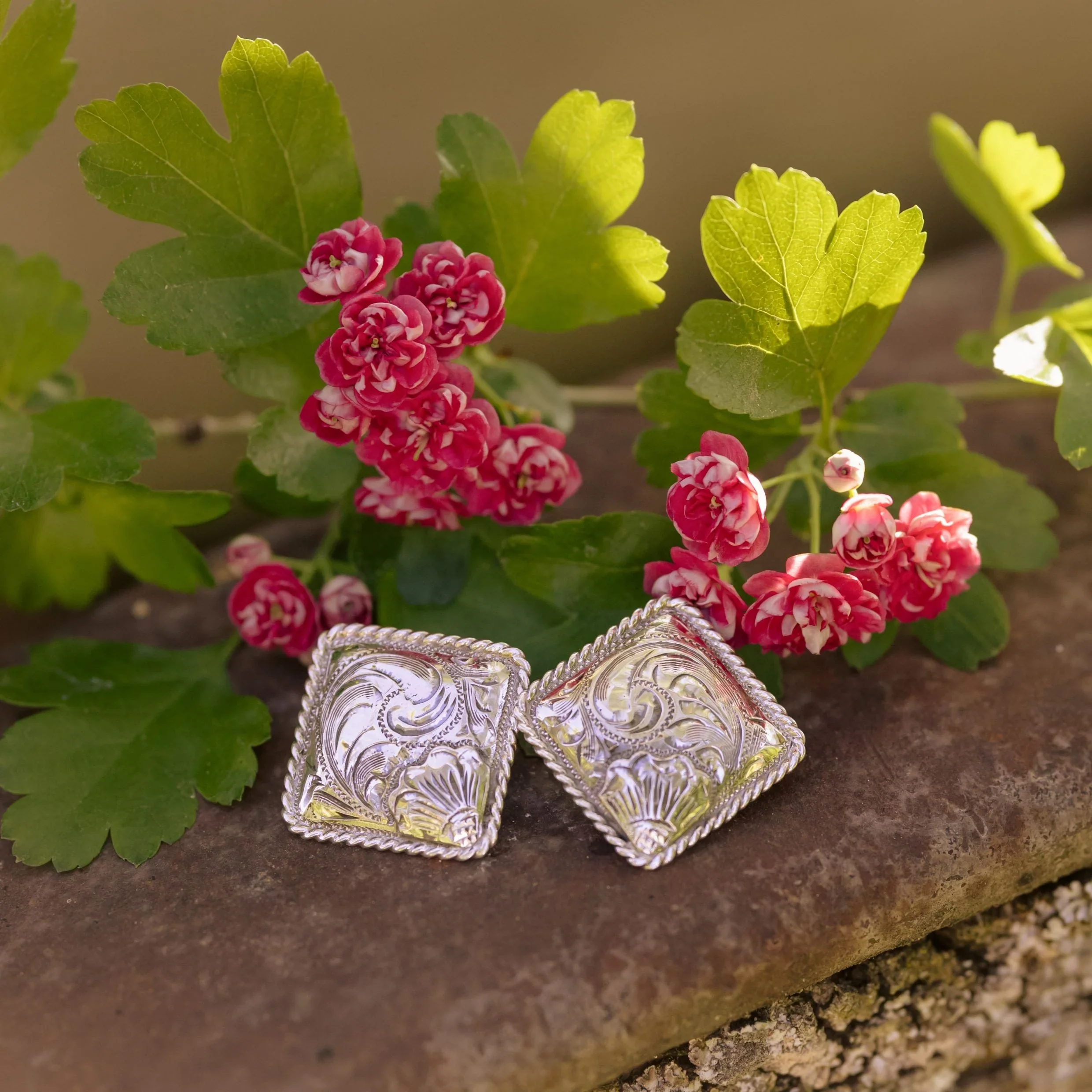 The Silver Iris Western Earrings - Image 3