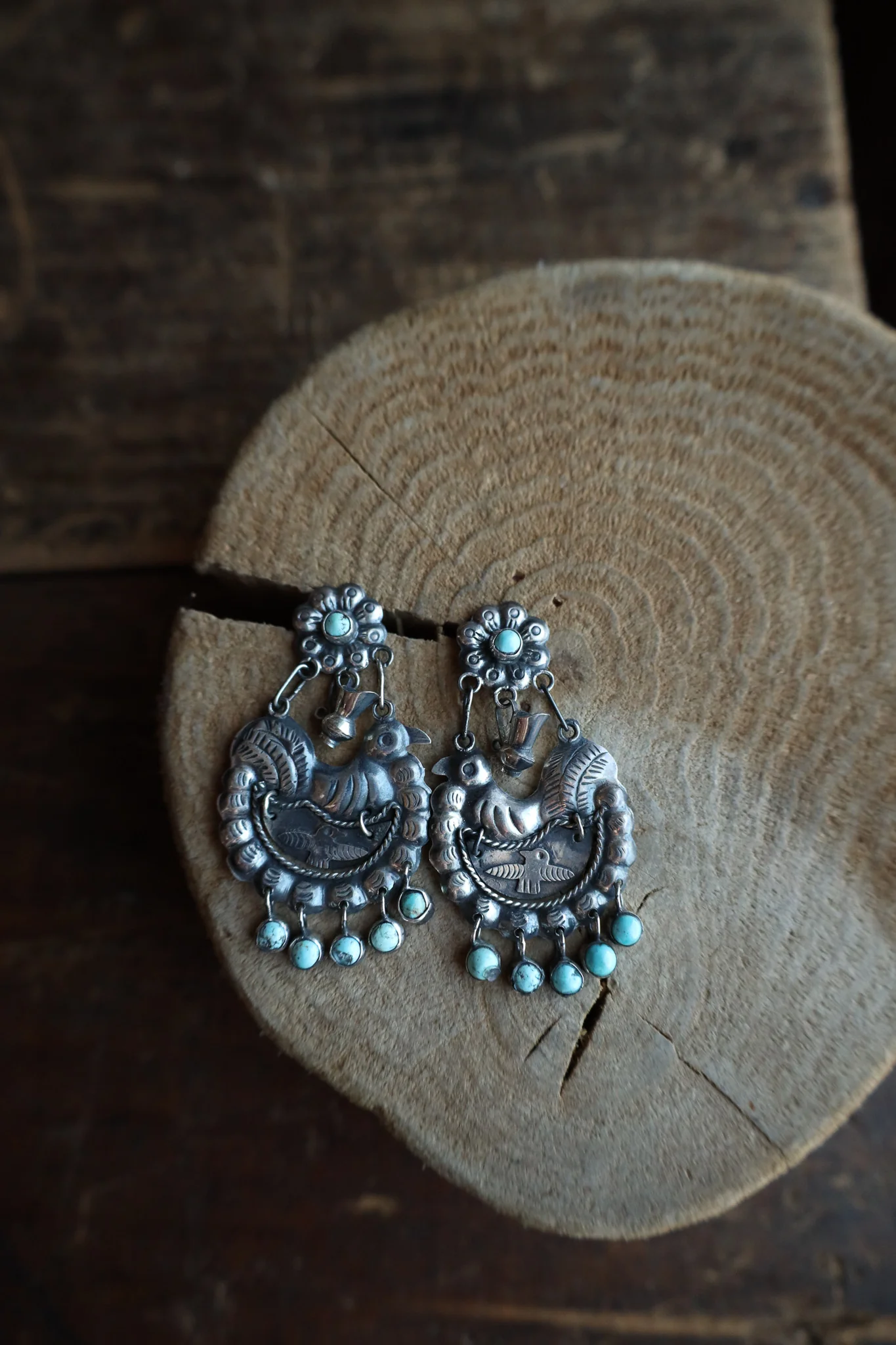 Federico Jarro Birds Turquoise Dangles Earring - Image 3