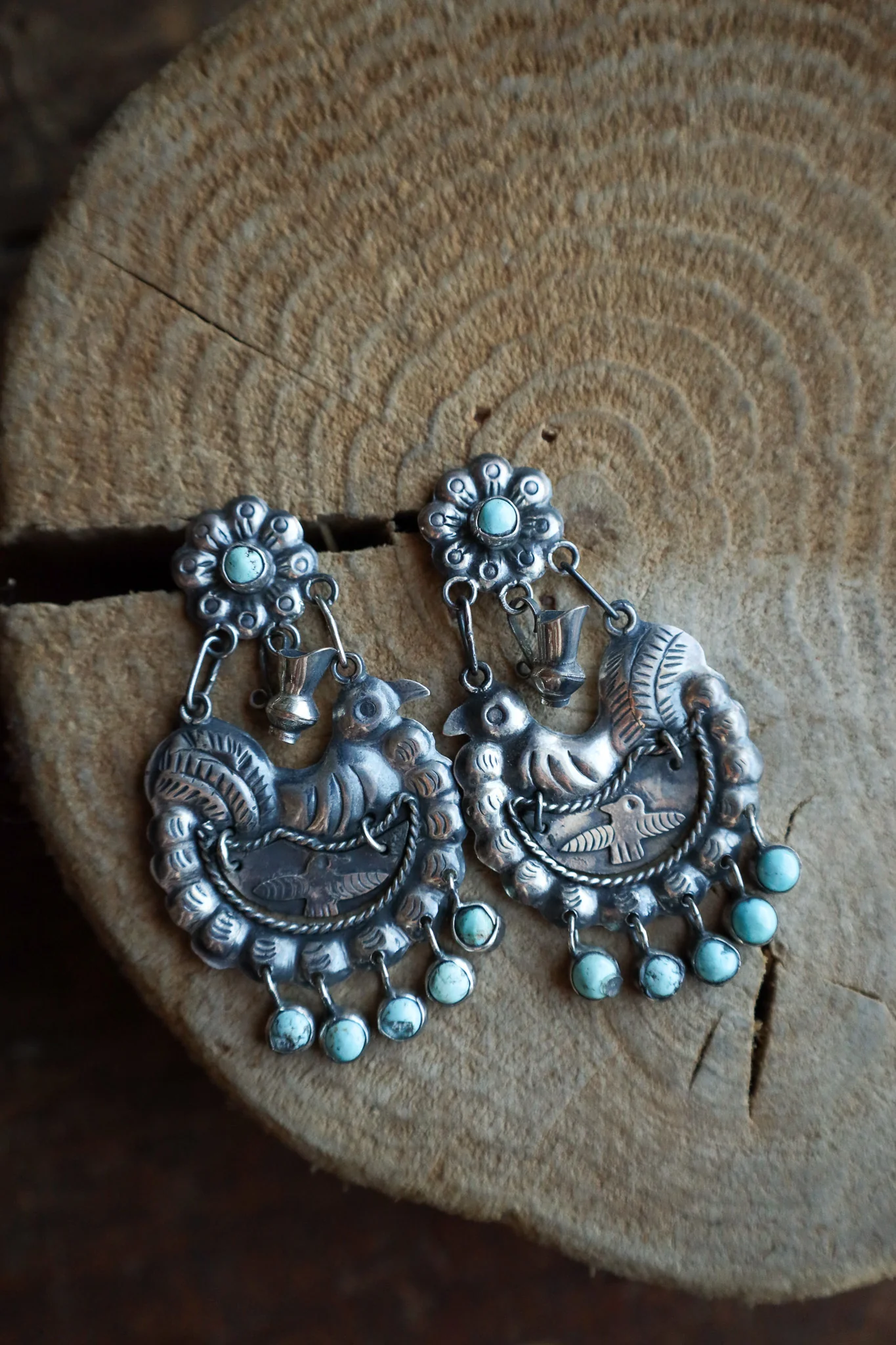 Federico Jarro Birds Turquoise Dangles Earring - Image 4