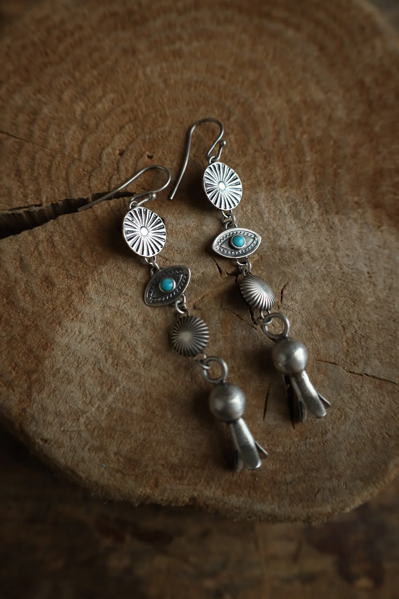 Peyote Bird Revival Squash Dangle Earring - Image 3