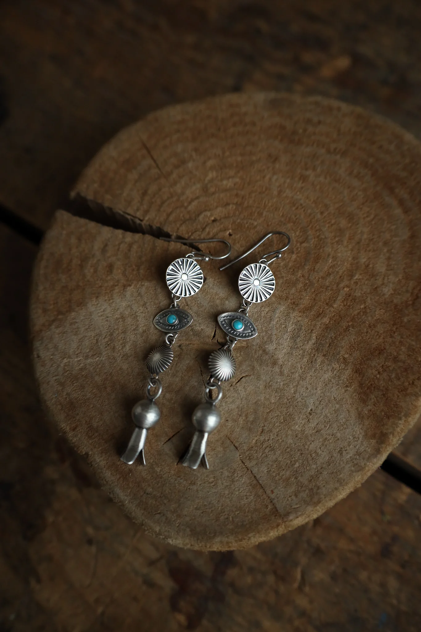 Peyote Bird Revival Squash Dangle Earring - Image 4