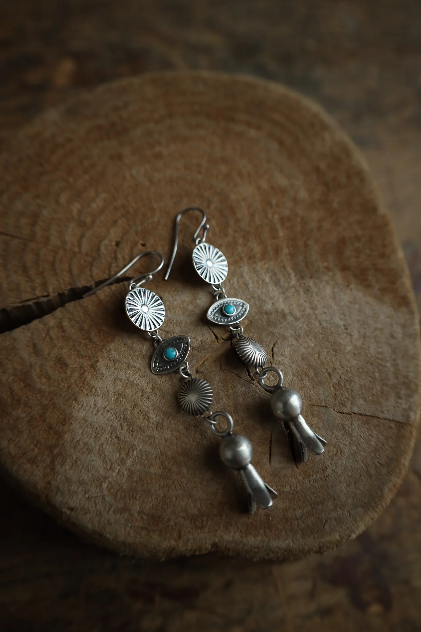 Peyote Bird Revival Squash Dangle Earring - Image 5