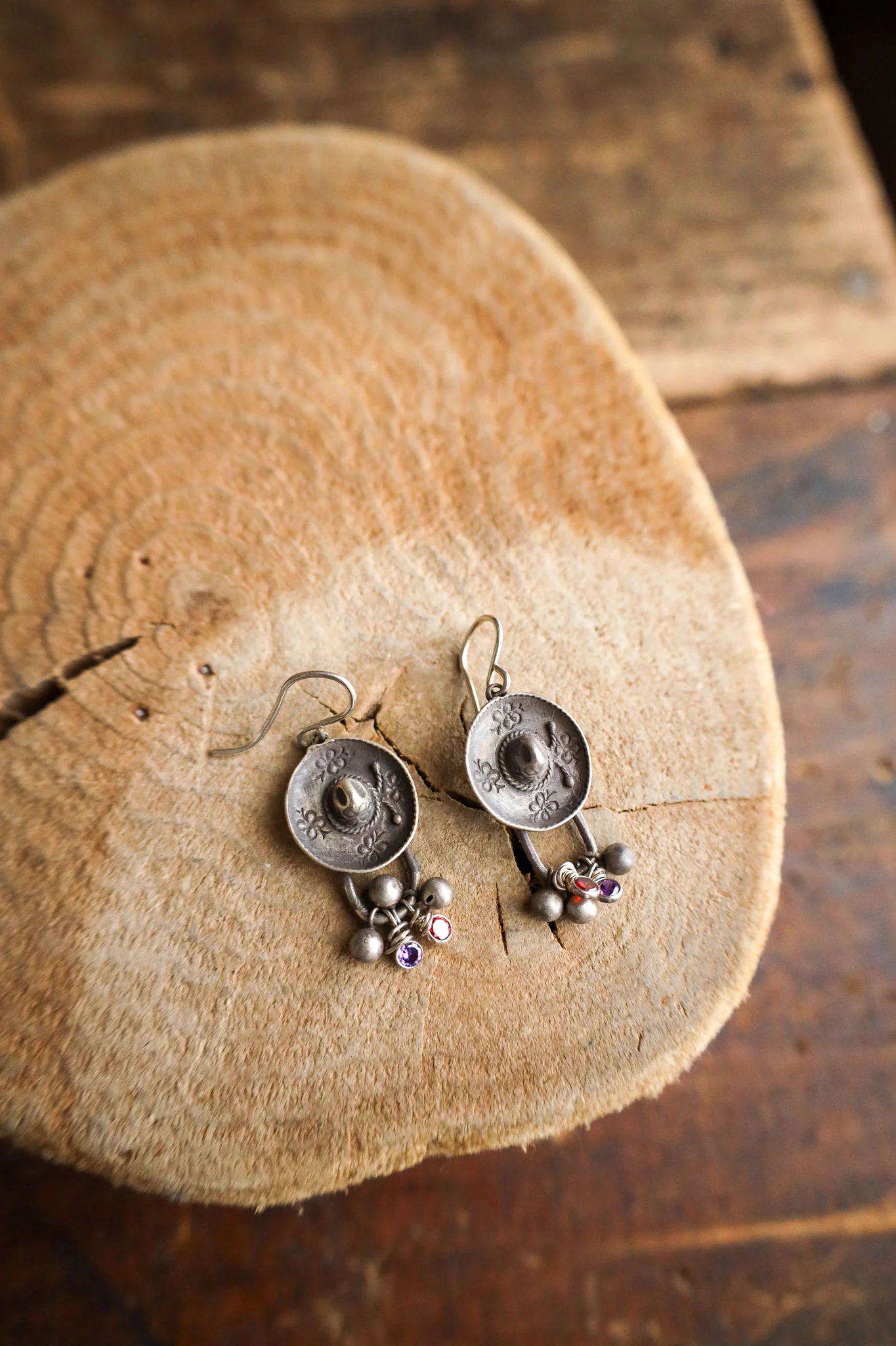 Margaret Sullivan Sombrero Crystal Dangles Earring - Image 2