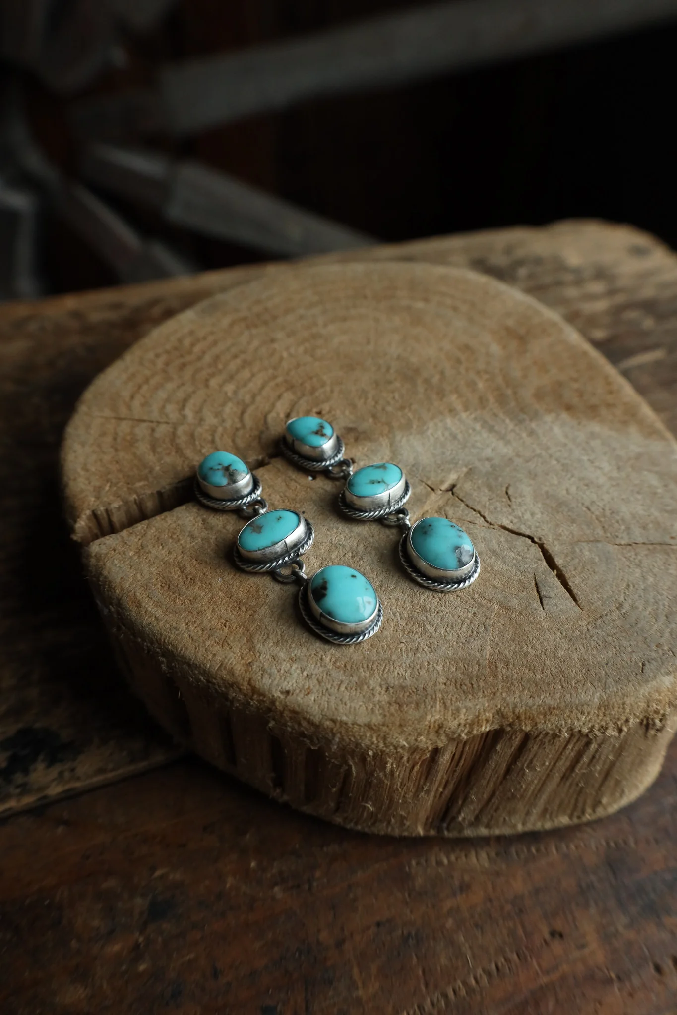 Sterling Silver Rope 3 Campitos Drop Post Earring - Image 4