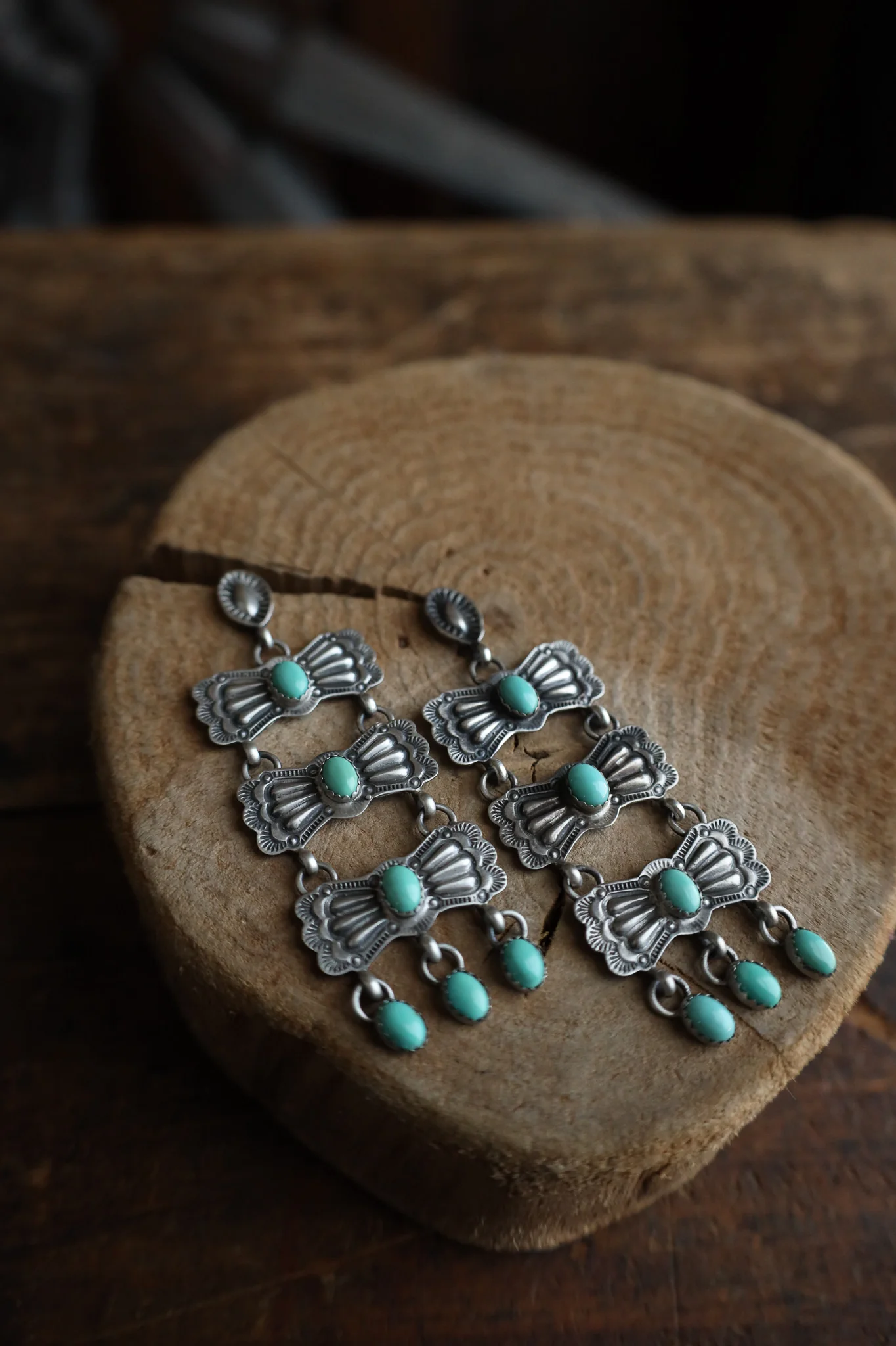 Turquoise On 3 Bowties Post Earring - Image 5