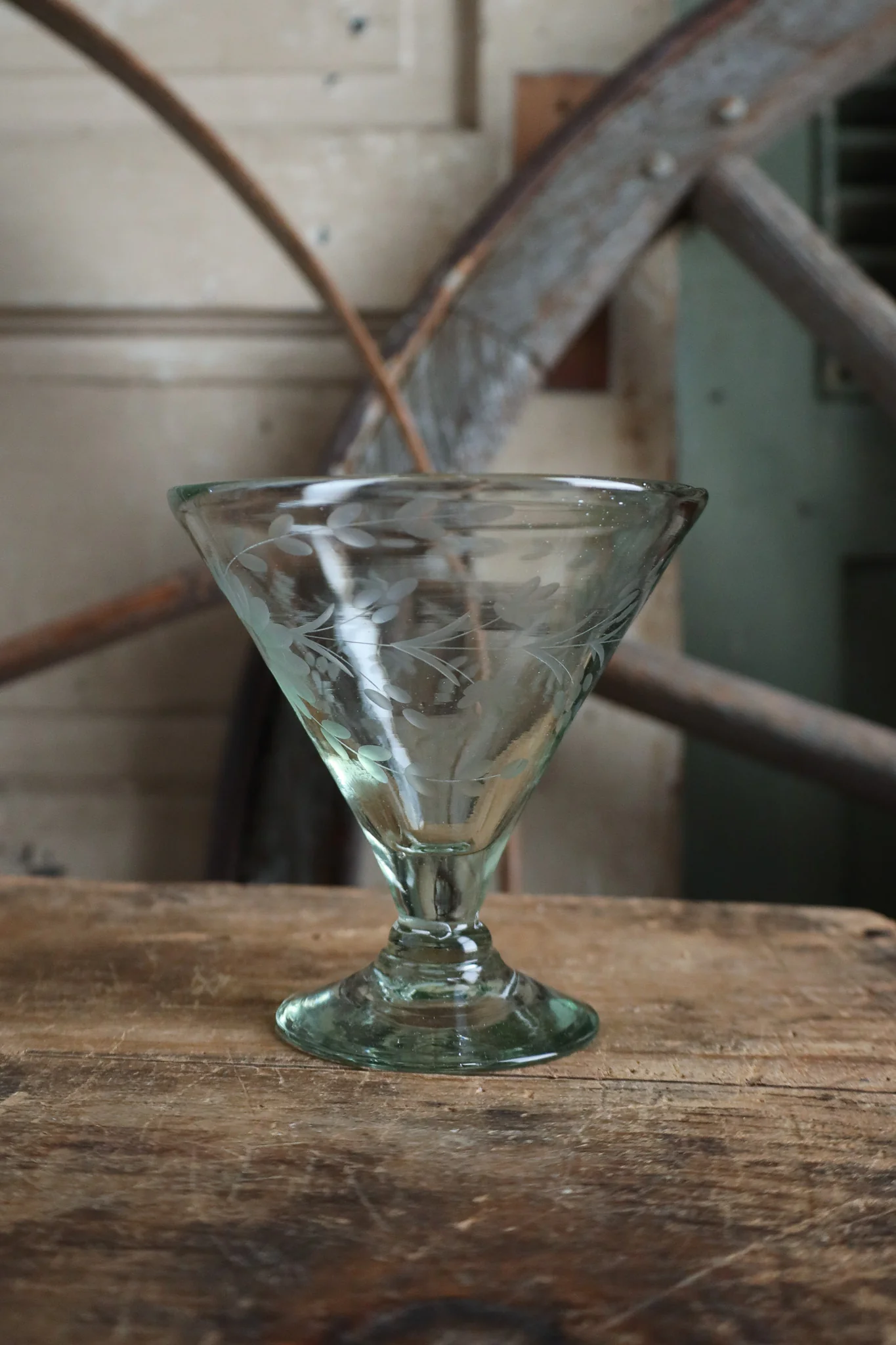 Rose Ann Hall Condessa Postre Glass- Clear