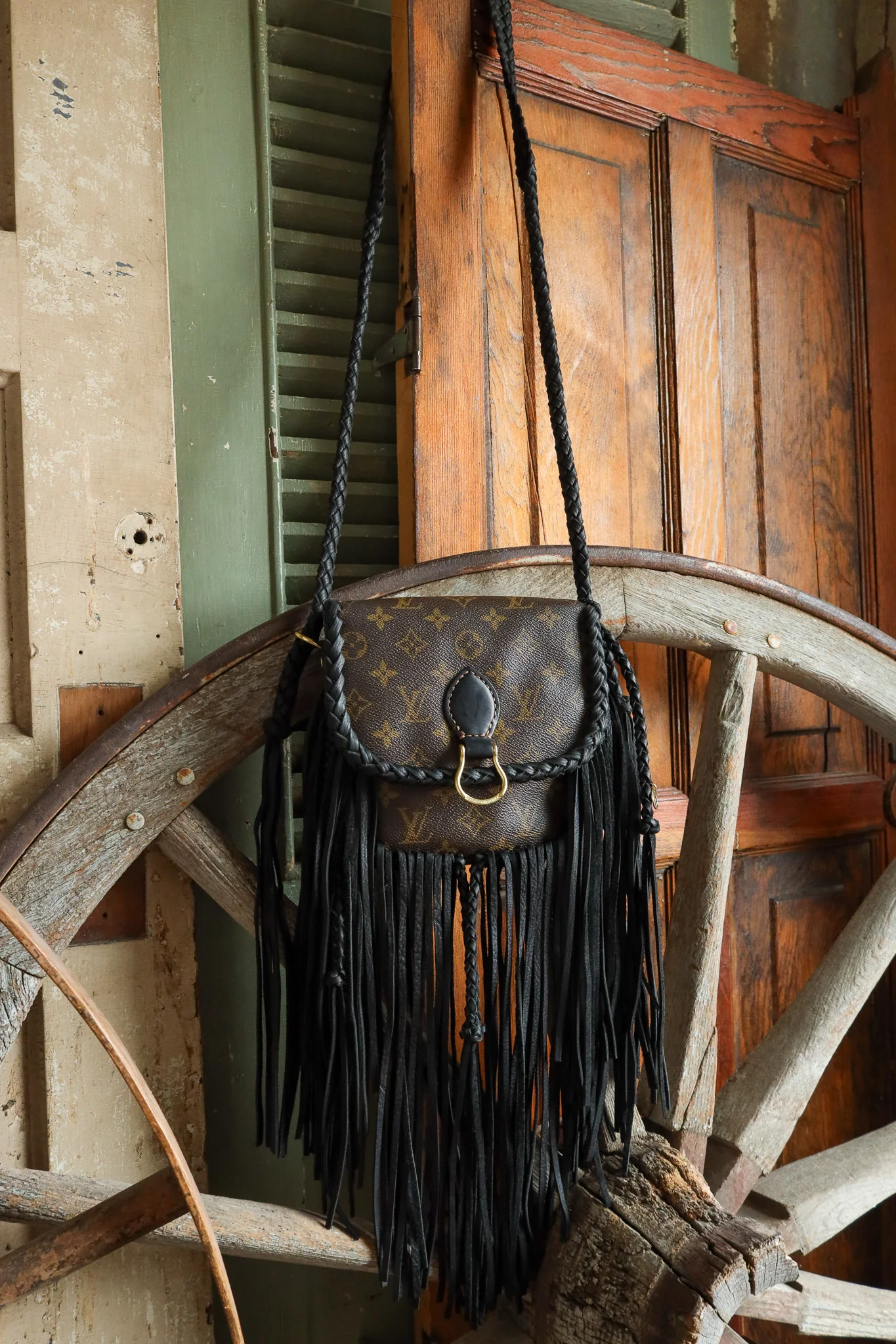 Leather and Vodka Saint Cloud MM Fringe Handbag - Image 3