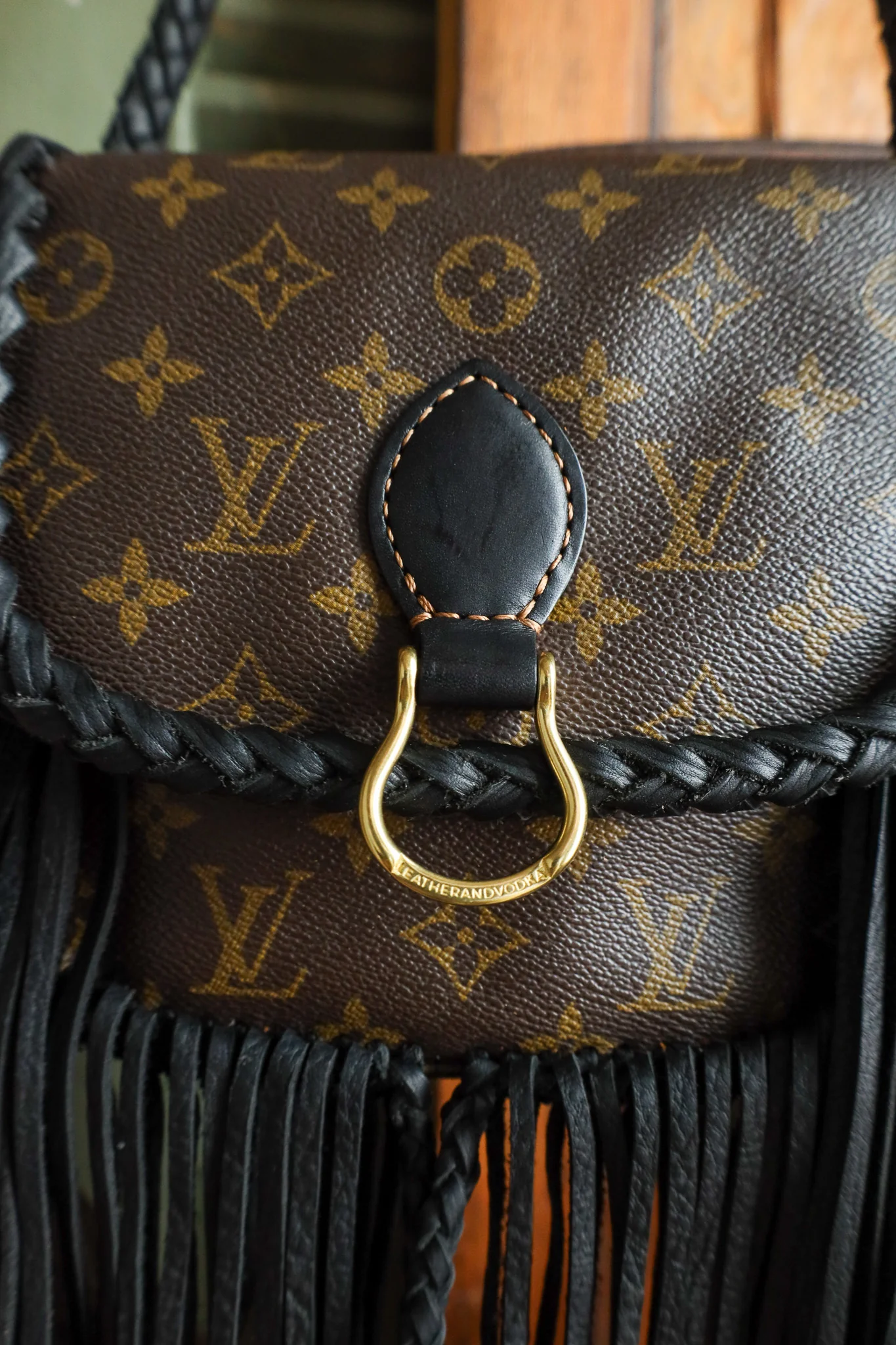 Leather and Vodka Saint Cloud MM Fringe Handbag - Image 5