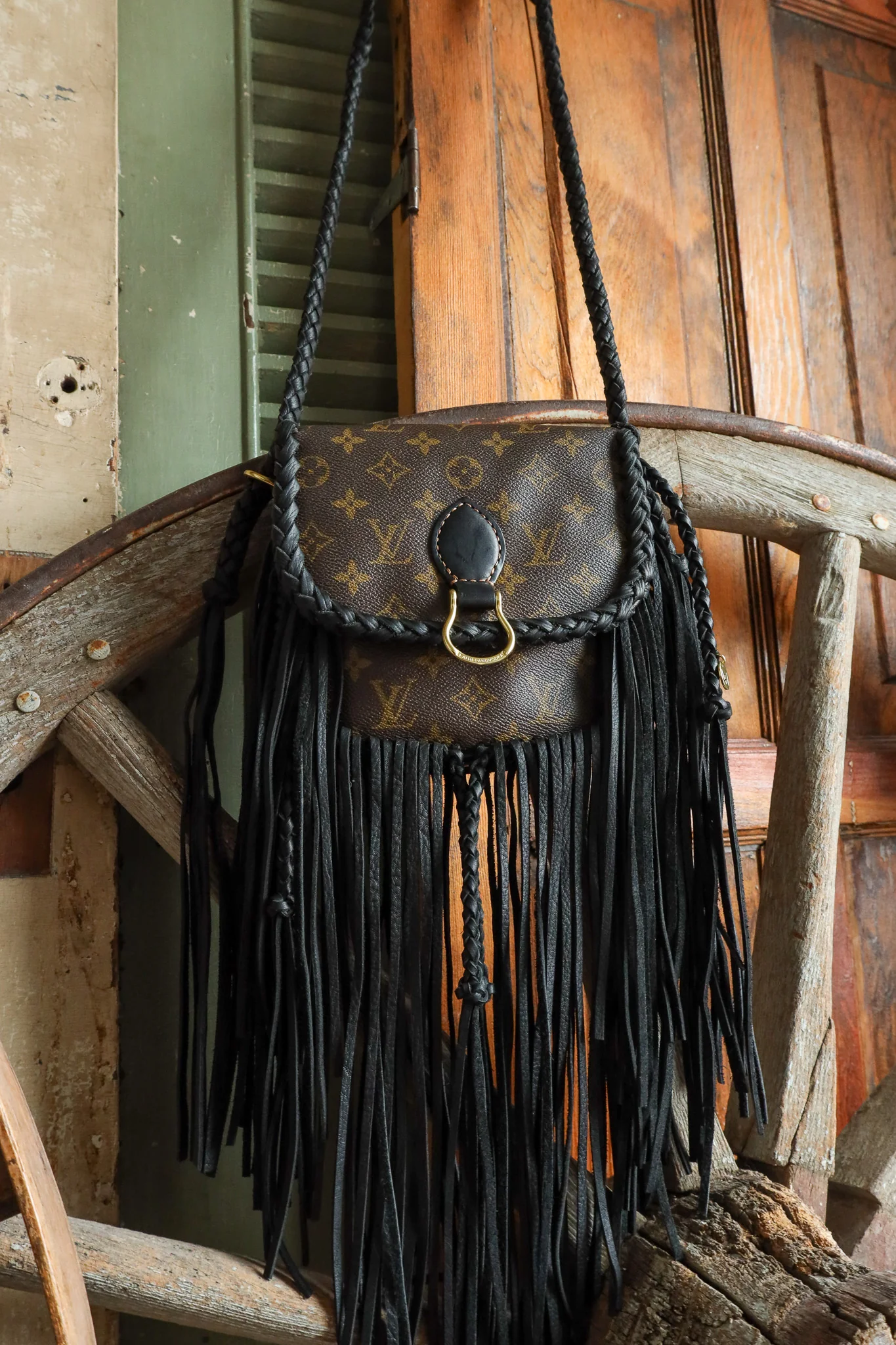 Leather and Vodka Saint Cloud MM Fringe Handbag - Image 7