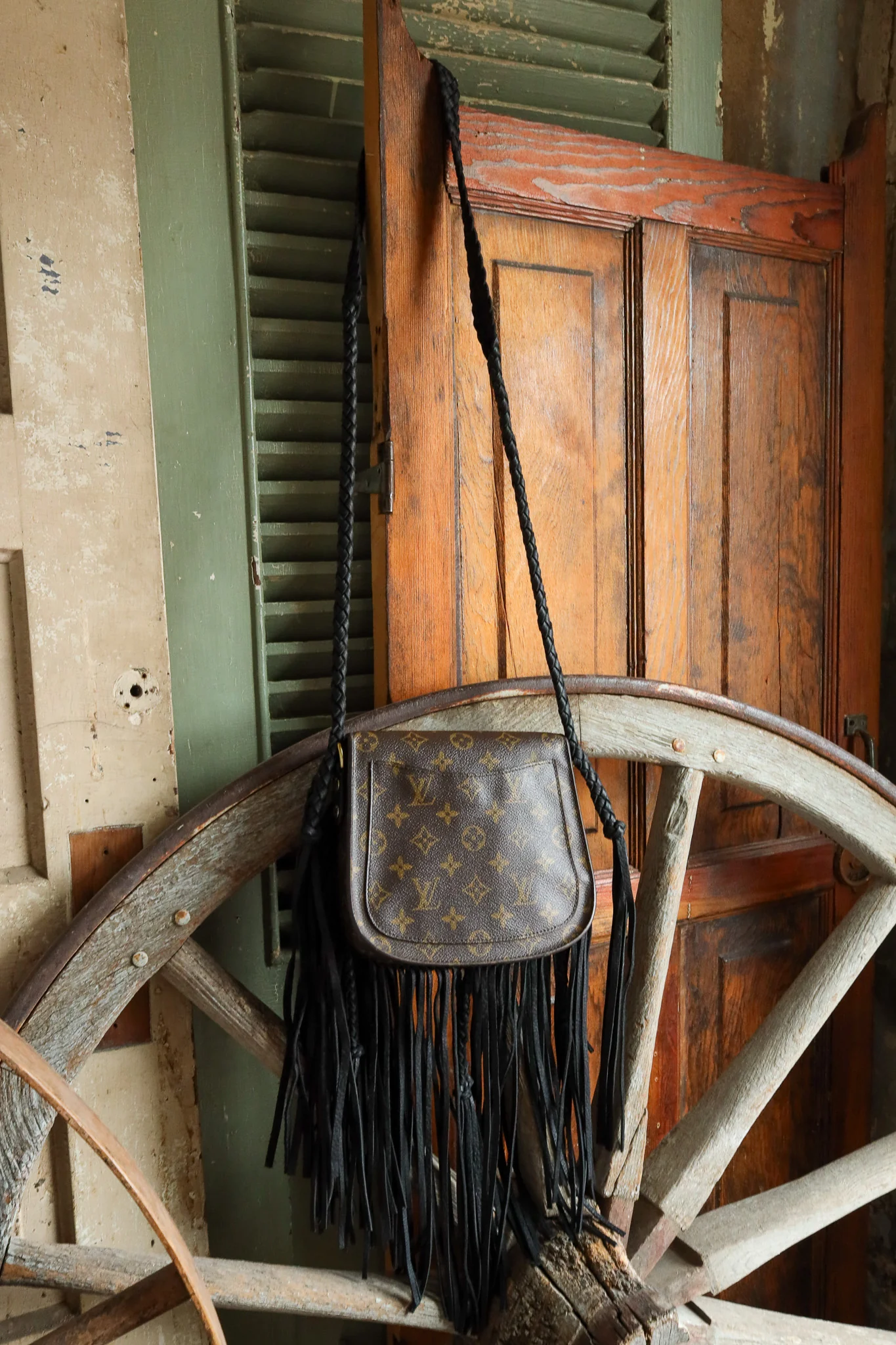 Leather and Vodka Saint Cloud MM Fringe Handbag - Image 9