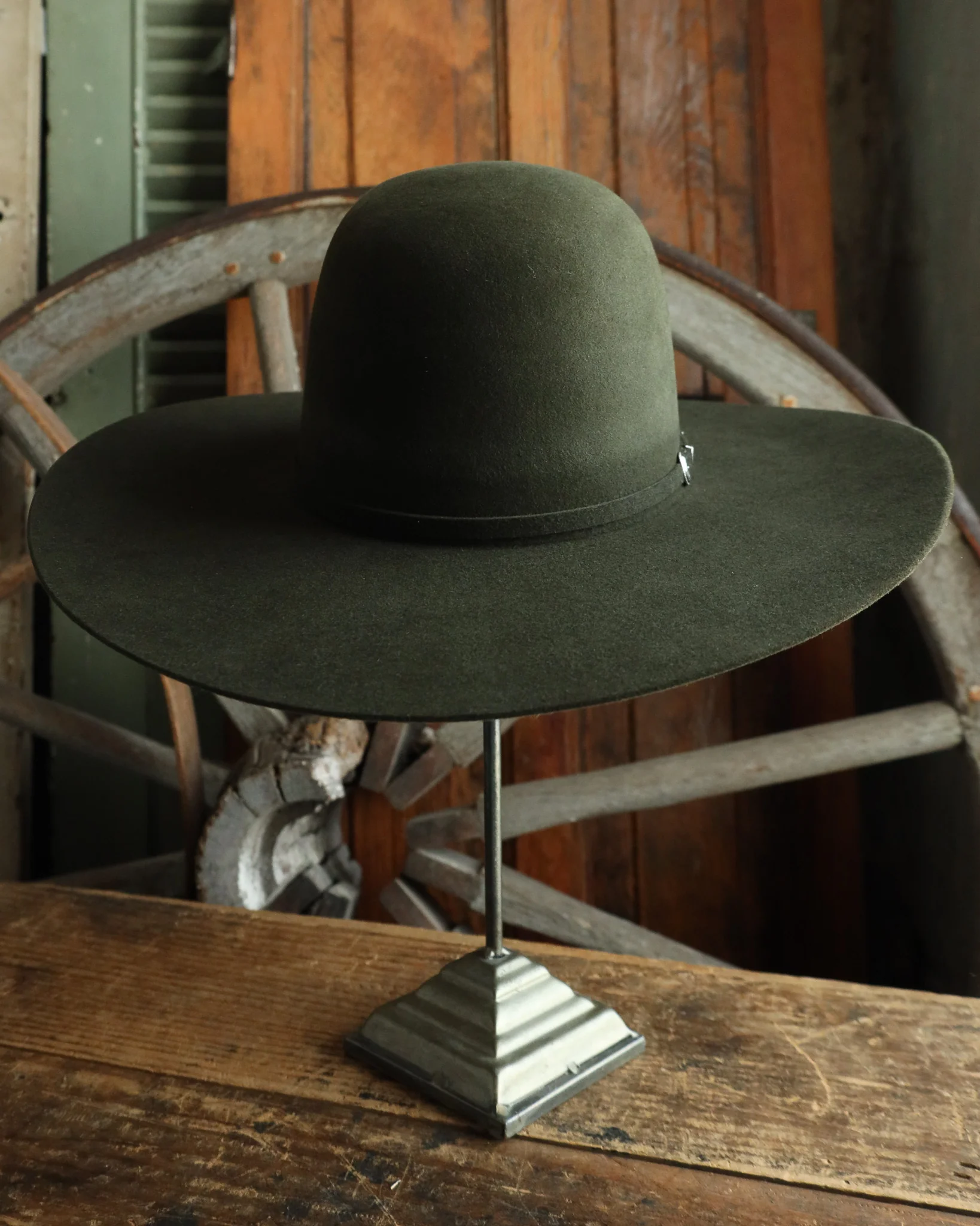 Maverick Brand 7X Open Crown Hat- Moss - Image 2