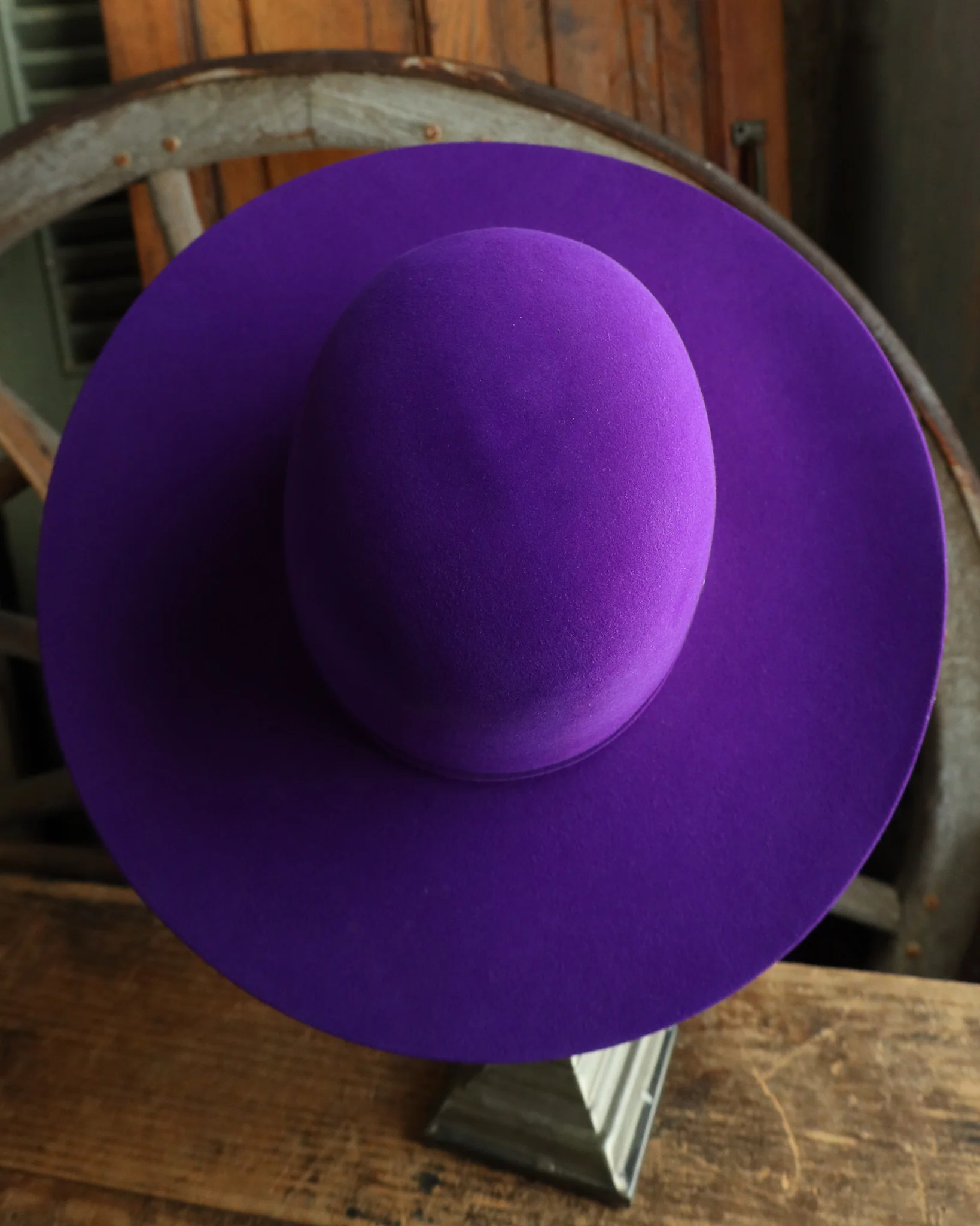Maverick Brand 7X Open Crown Hat- Purple - Image 8