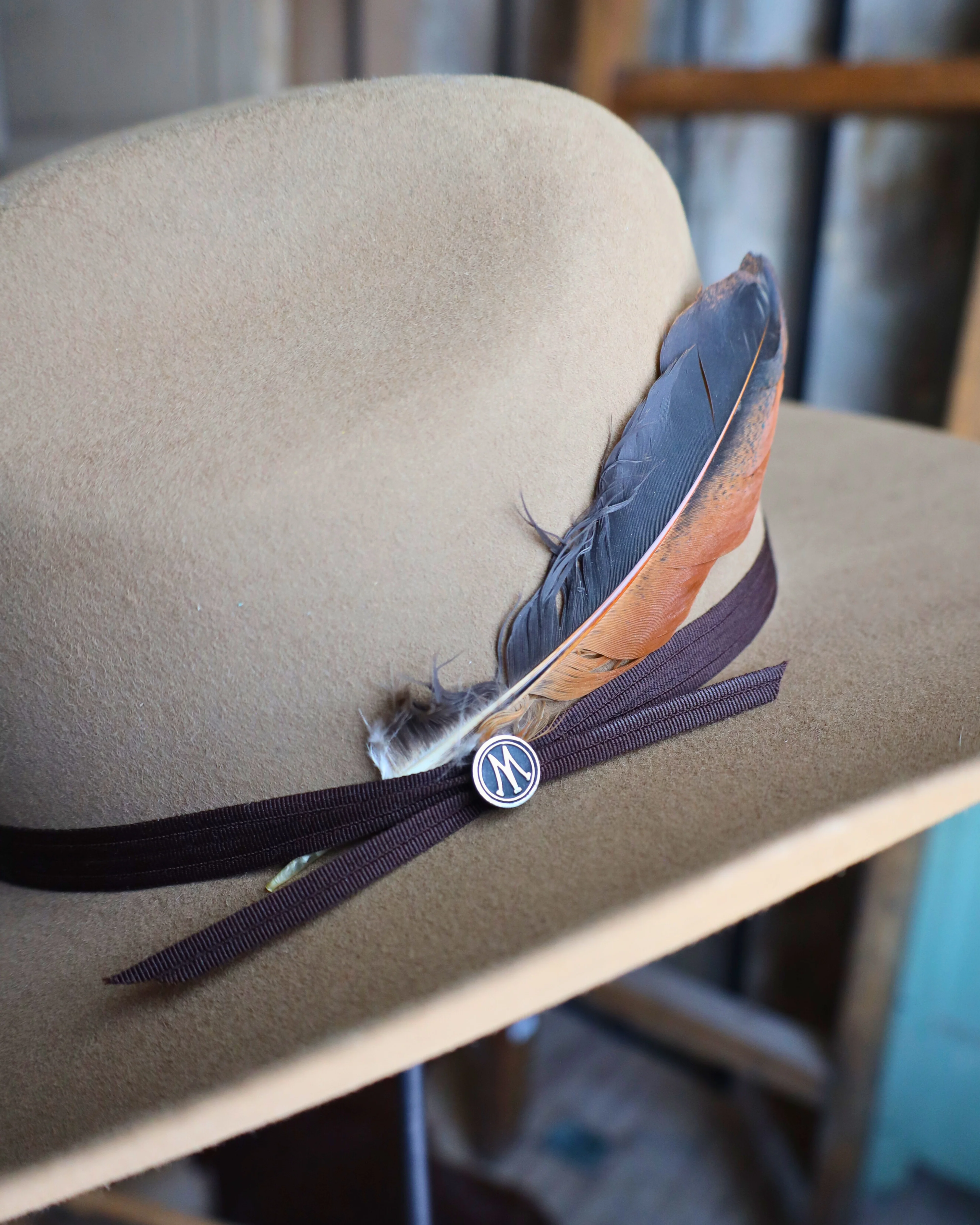 CATTLE DRIVE FAWN WOOL HAT - Image 3
