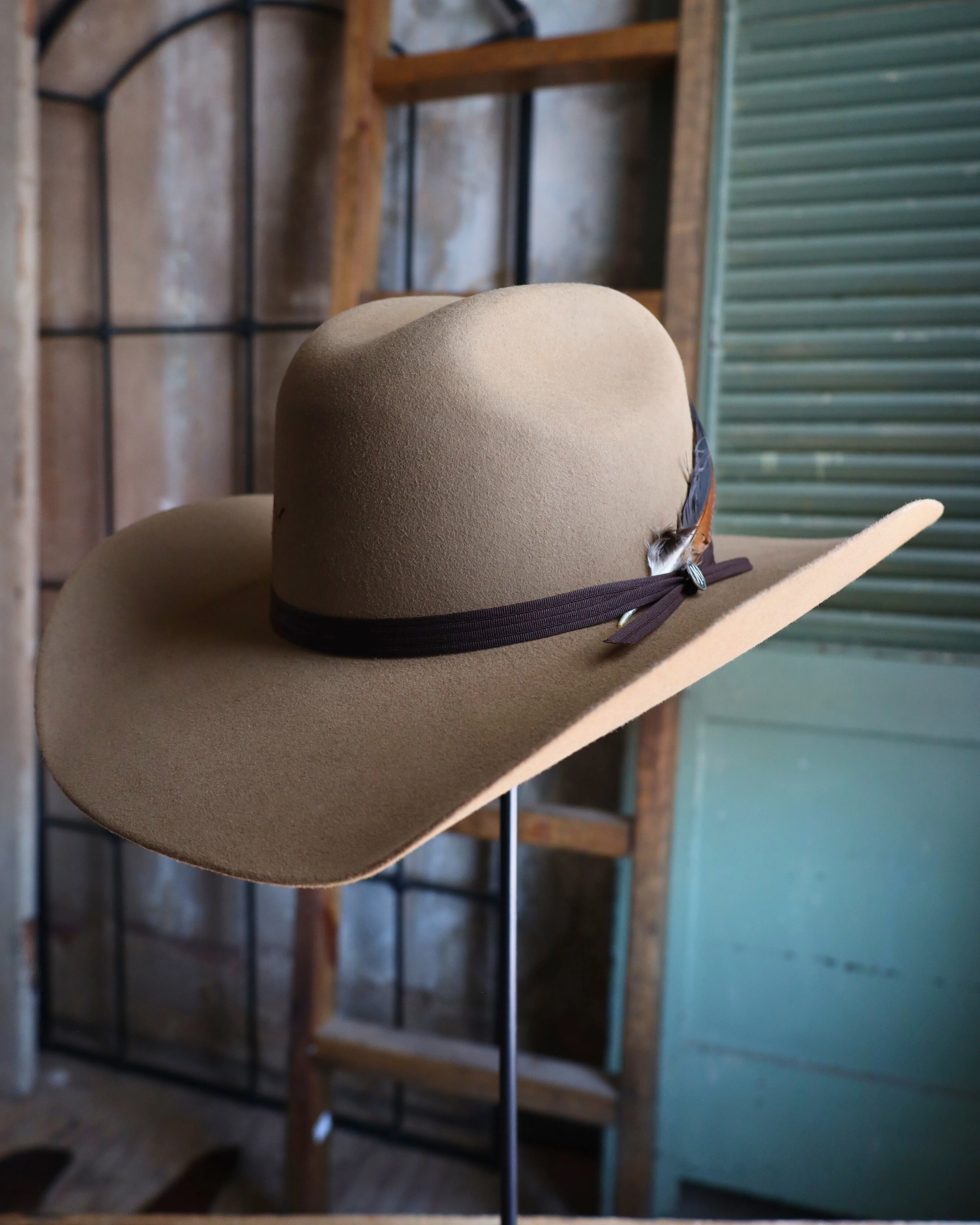 CATTLE DRIVE FAWN WOOL HAT - Image 5