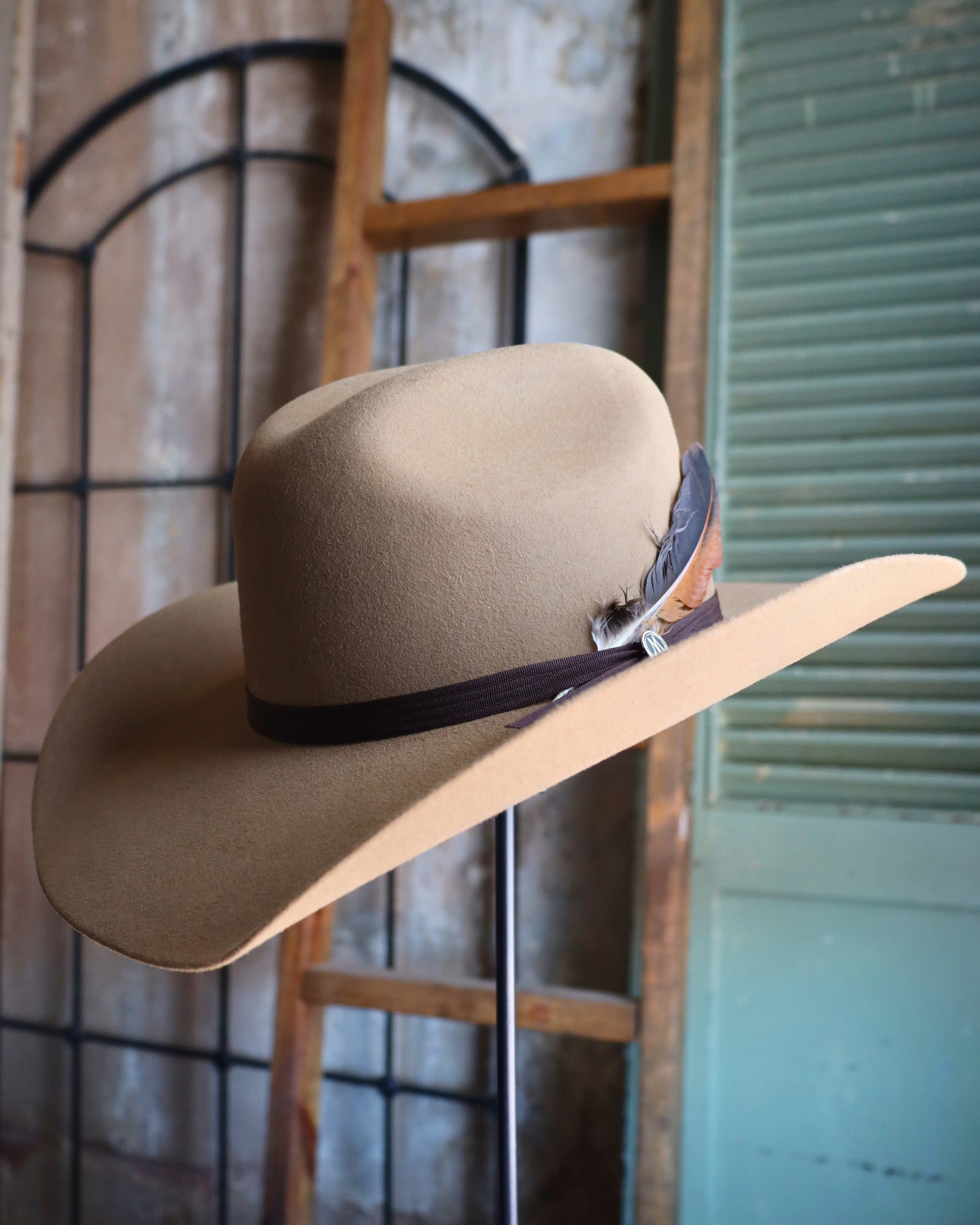 CATTLE DRIVE FAWN WOOL HAT - Image 6