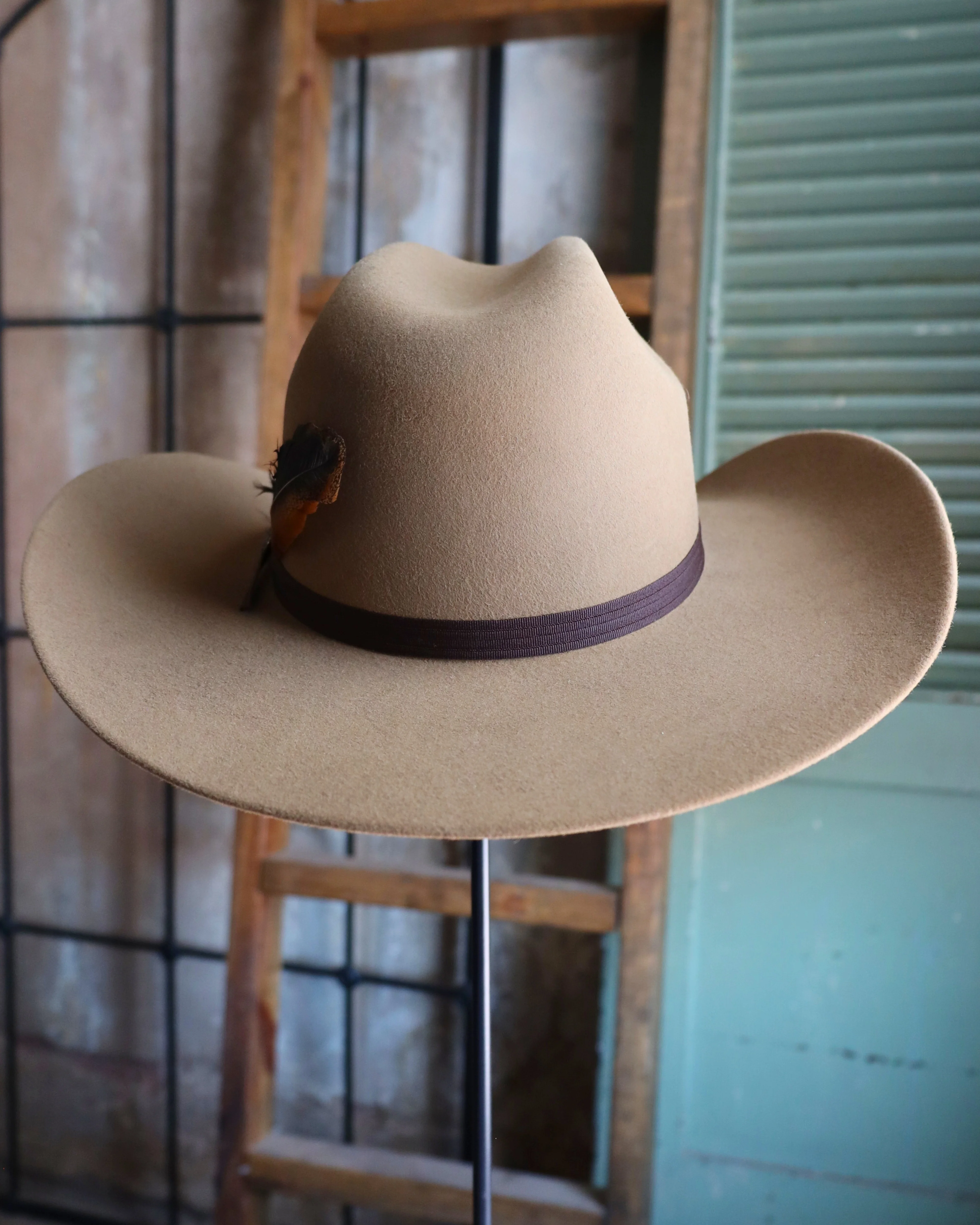 CATTLE DRIVE FAWN WOOL HAT - Image 7