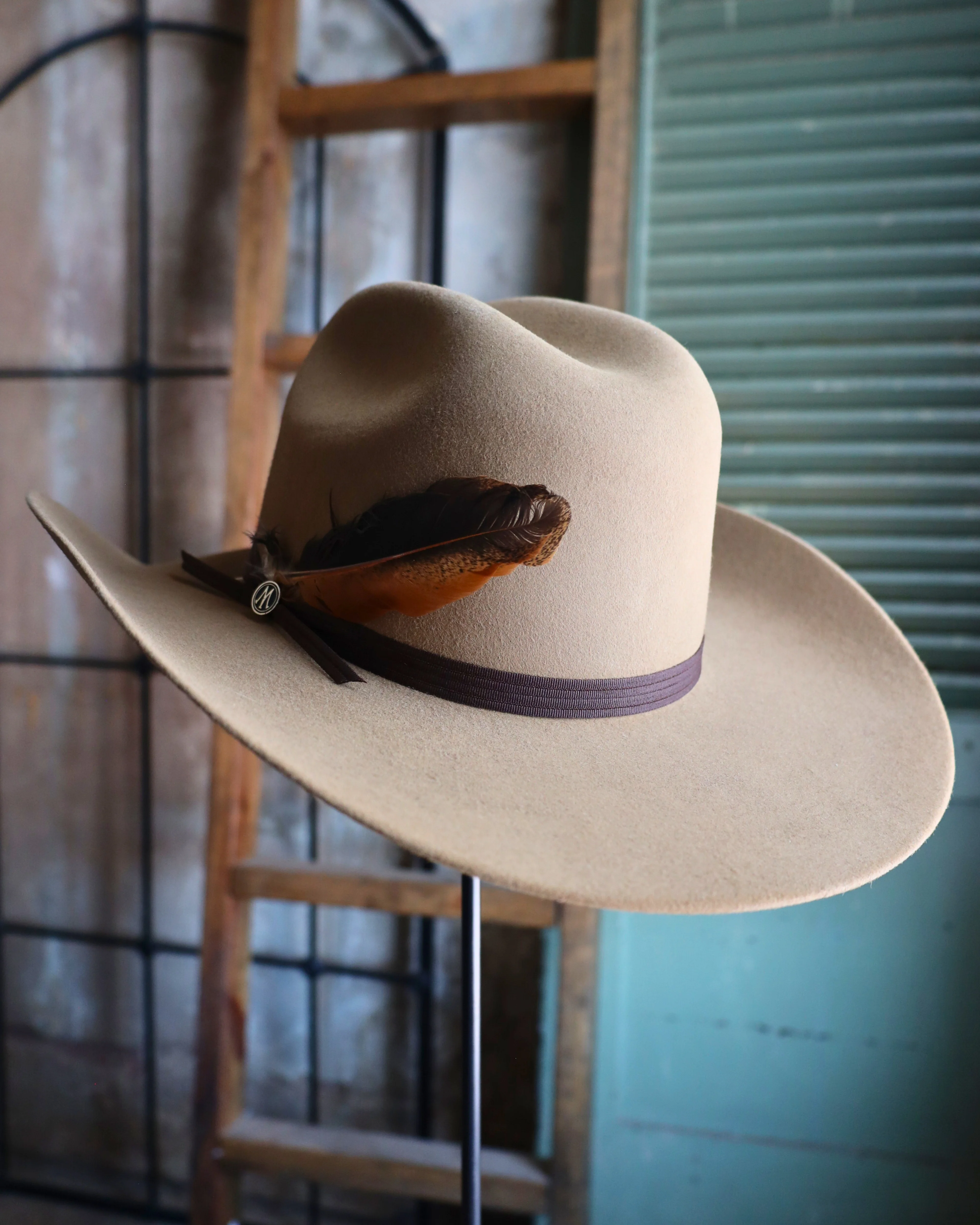 CATTLE DRIVE FAWN WOOL HAT - Image 8