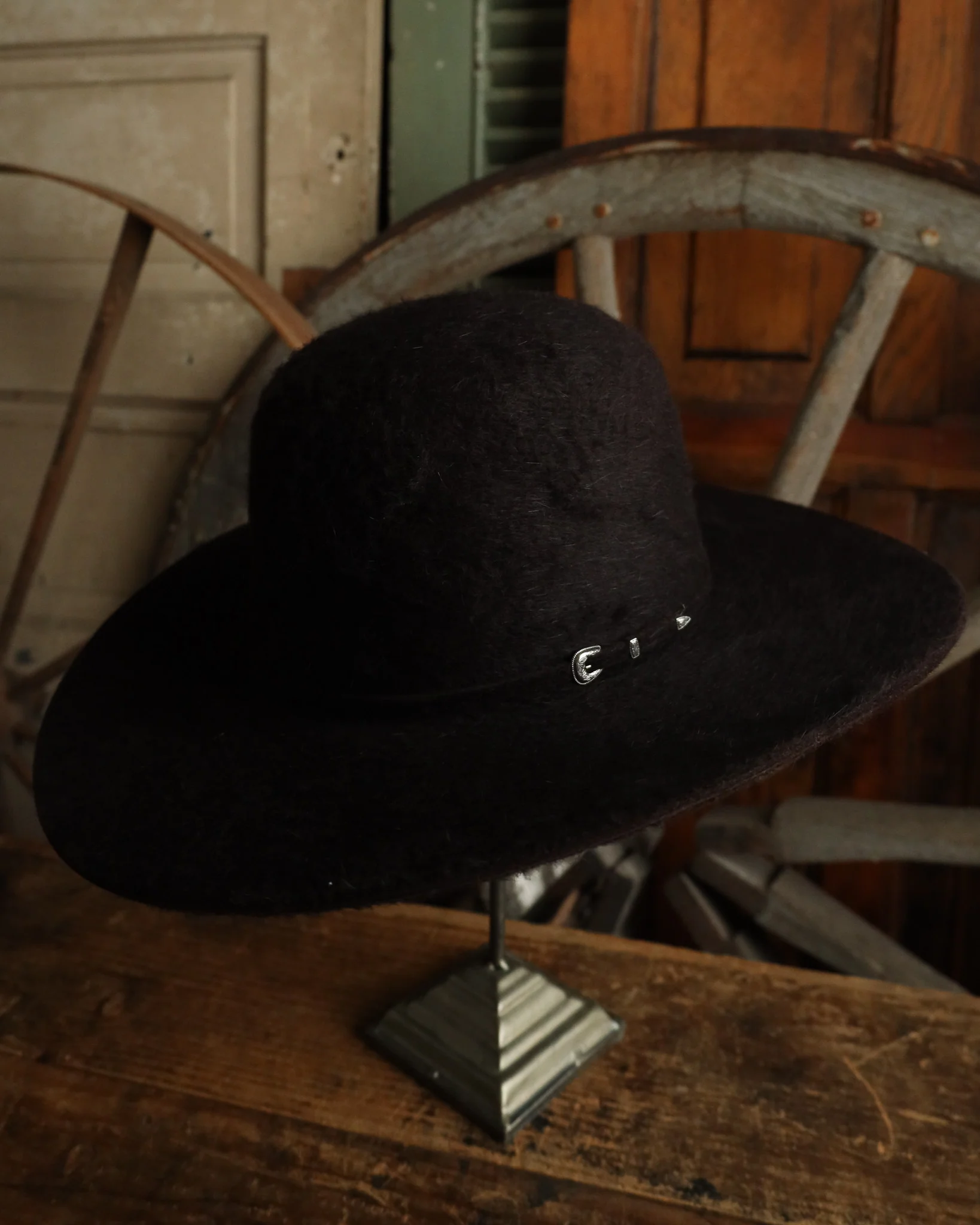 Rodeo King Grizzly Hat- Black Cherry