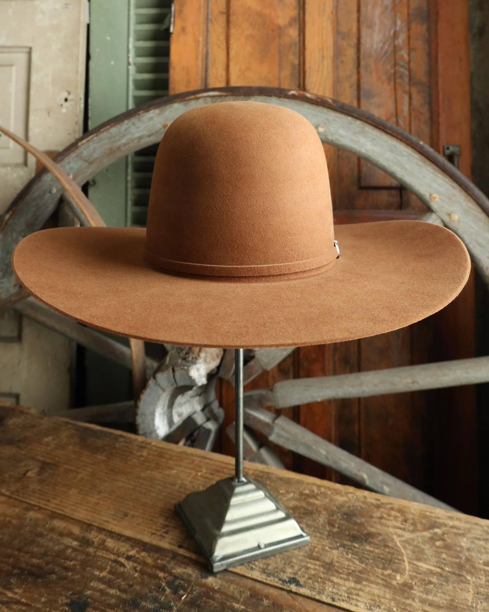 Maverick Brand 7X Open Crown Hat- Walnut - Image 10