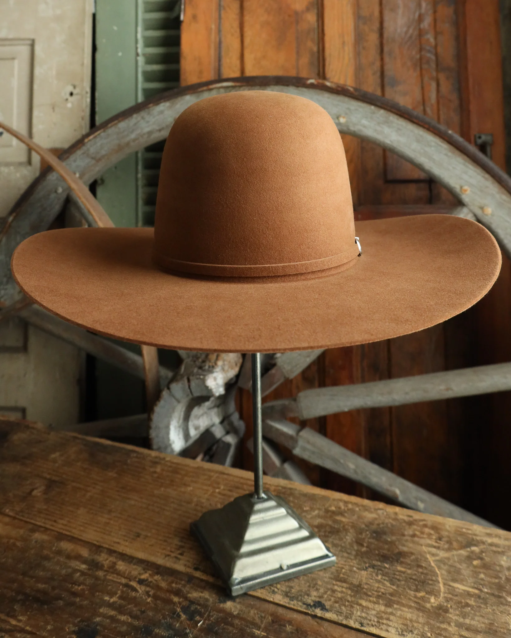 Maverick Brand 7X Open Crown Hat- Walnut - Image 11