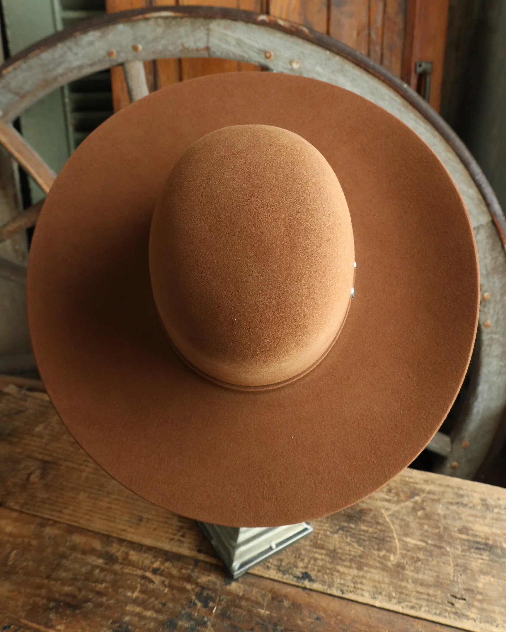 Maverick Brand 7X Open Crown Hat- Walnut - Image 9