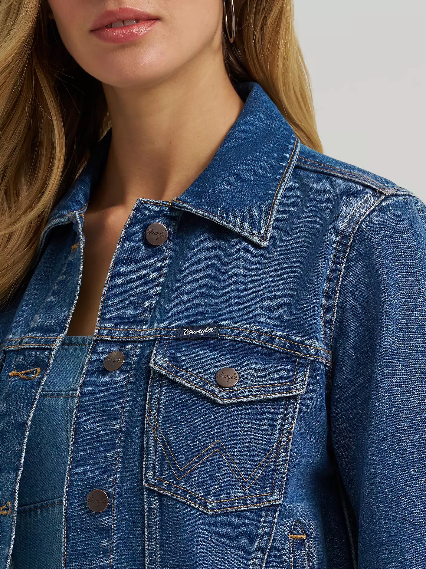 Wrangler Western Unlined Denim Jacket - Image 4
