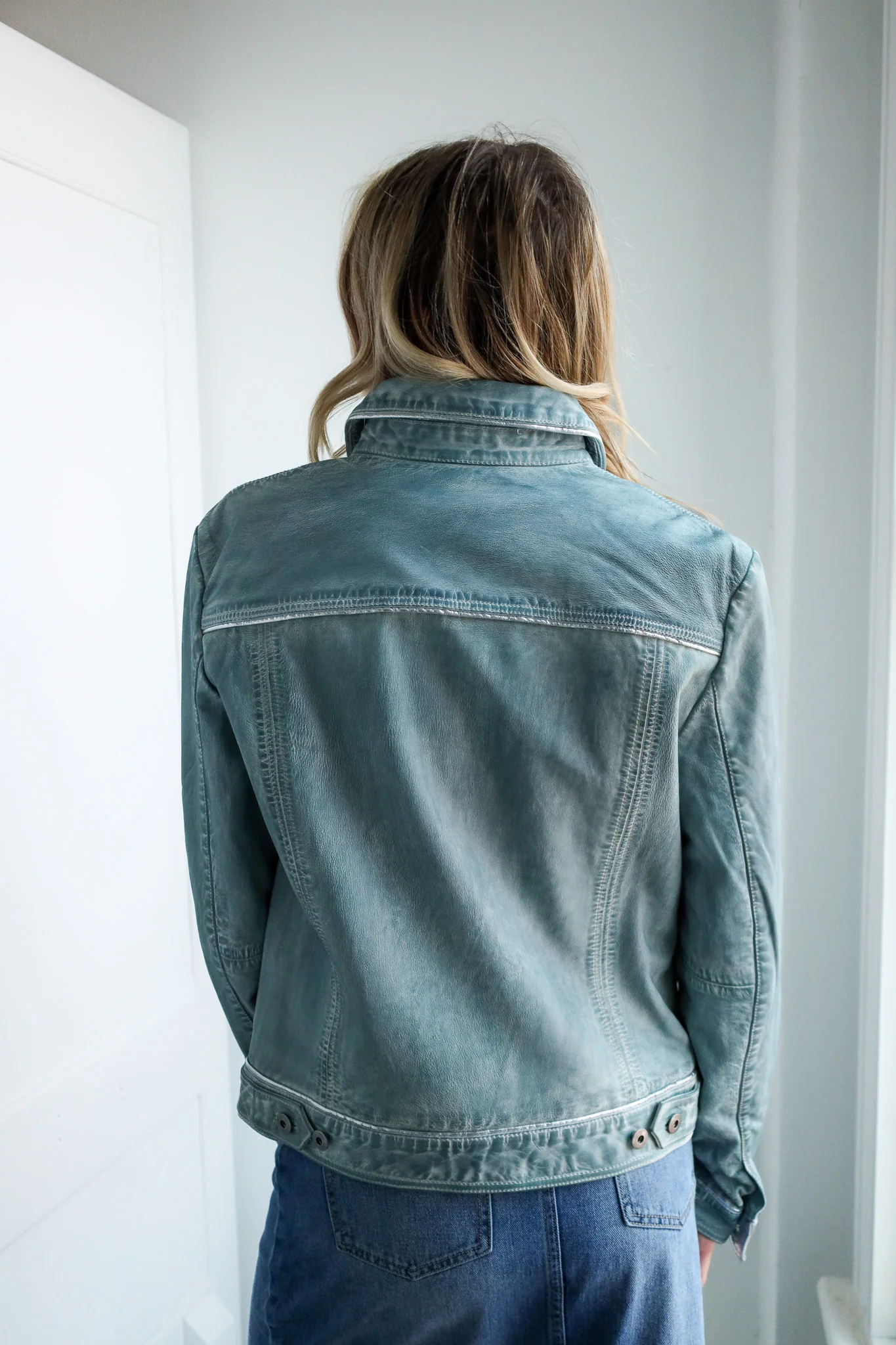 Scully Denim Leather Classic Jean Jacket - Image 8